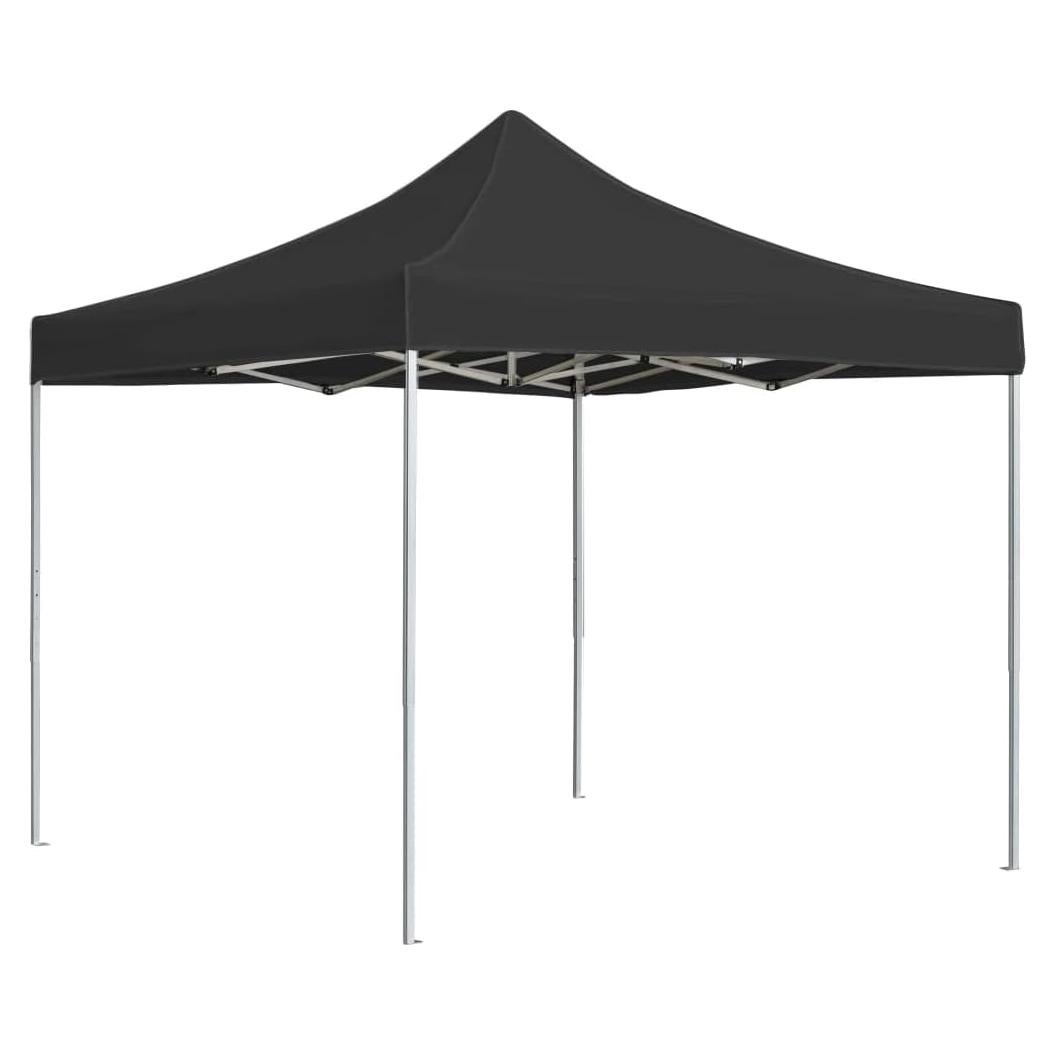 Portable Design, Outdoor Picnic Gazebo Canopy, Party Wedding Tent, Catering Event, Gazebo Beach, Professional Folding Party Tent Aluminium 118.1"x118.1" Anthracite
