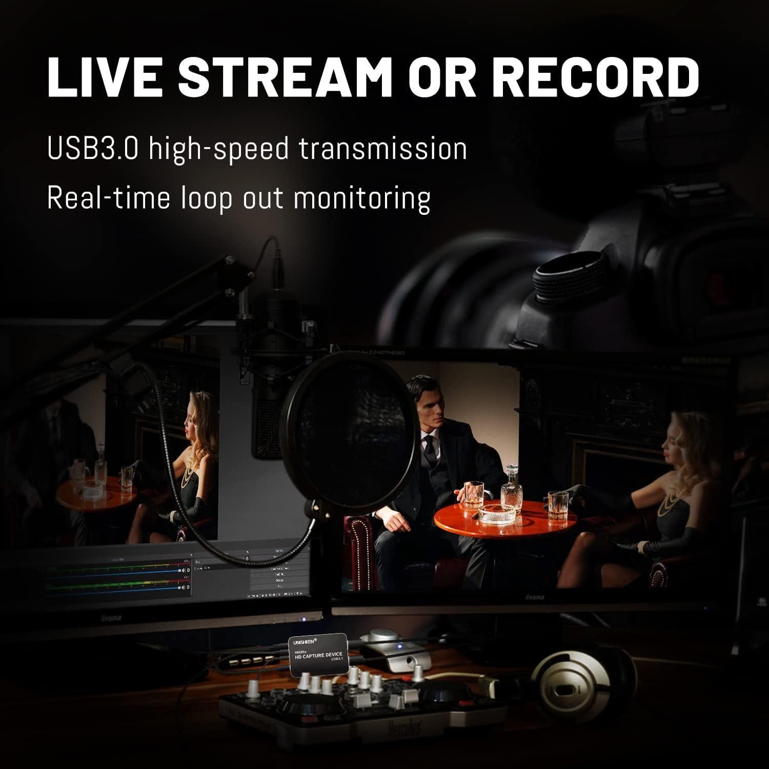 Tarjeta de Captura UNISHEEN UC2500H HDMI 1080P 60fps