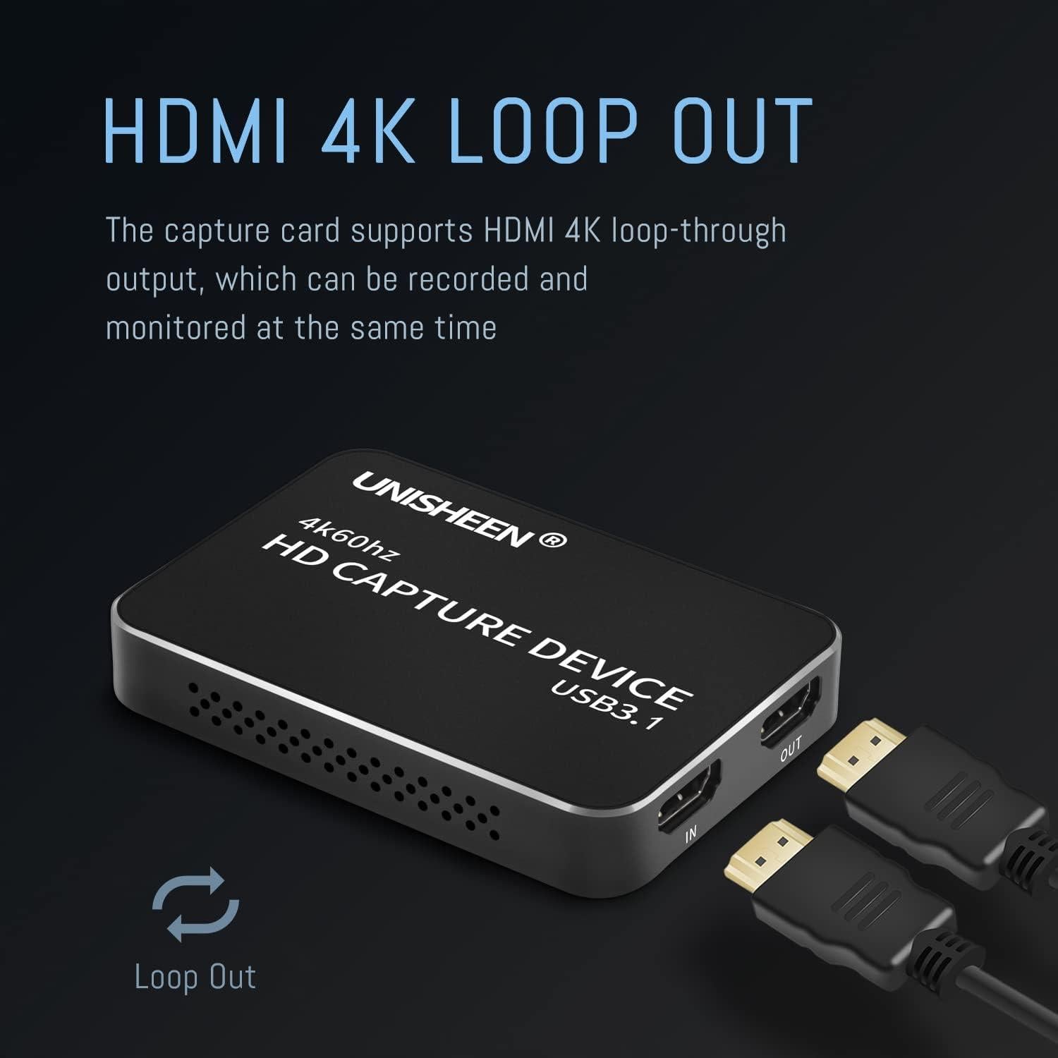 Tarjeta de Captura UNISHEEN UC2500H HDMI 1080P 60fps