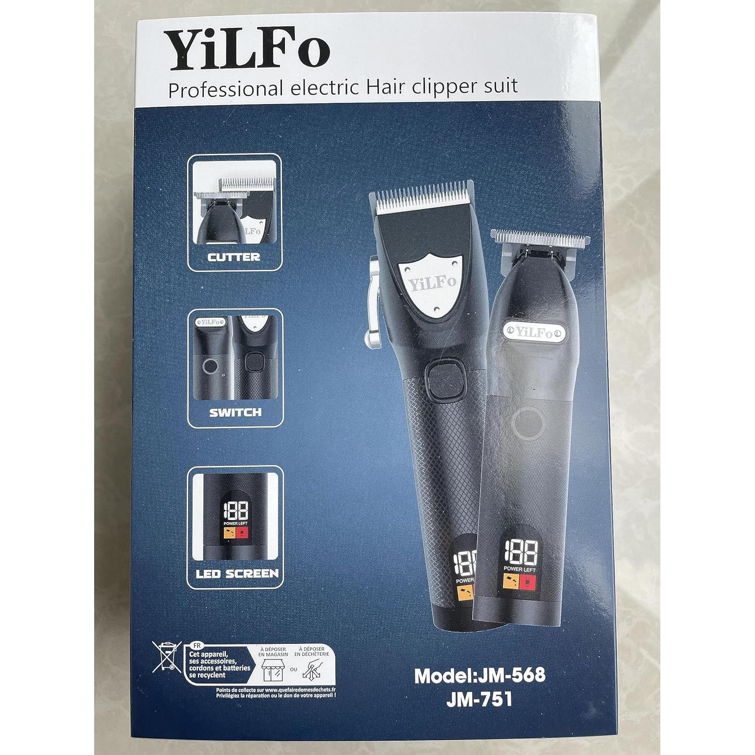Cortapelos YiLFo JM568 - Profesional Inalámbrico LED