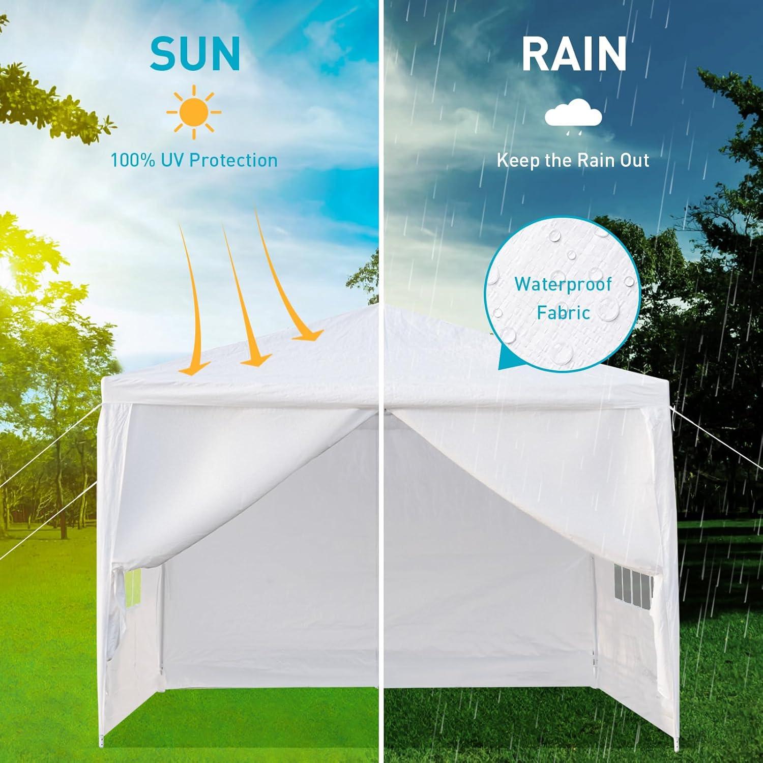 Carpa de Fiesta 3x3m ANTSKU con 4 Paredes Removibles