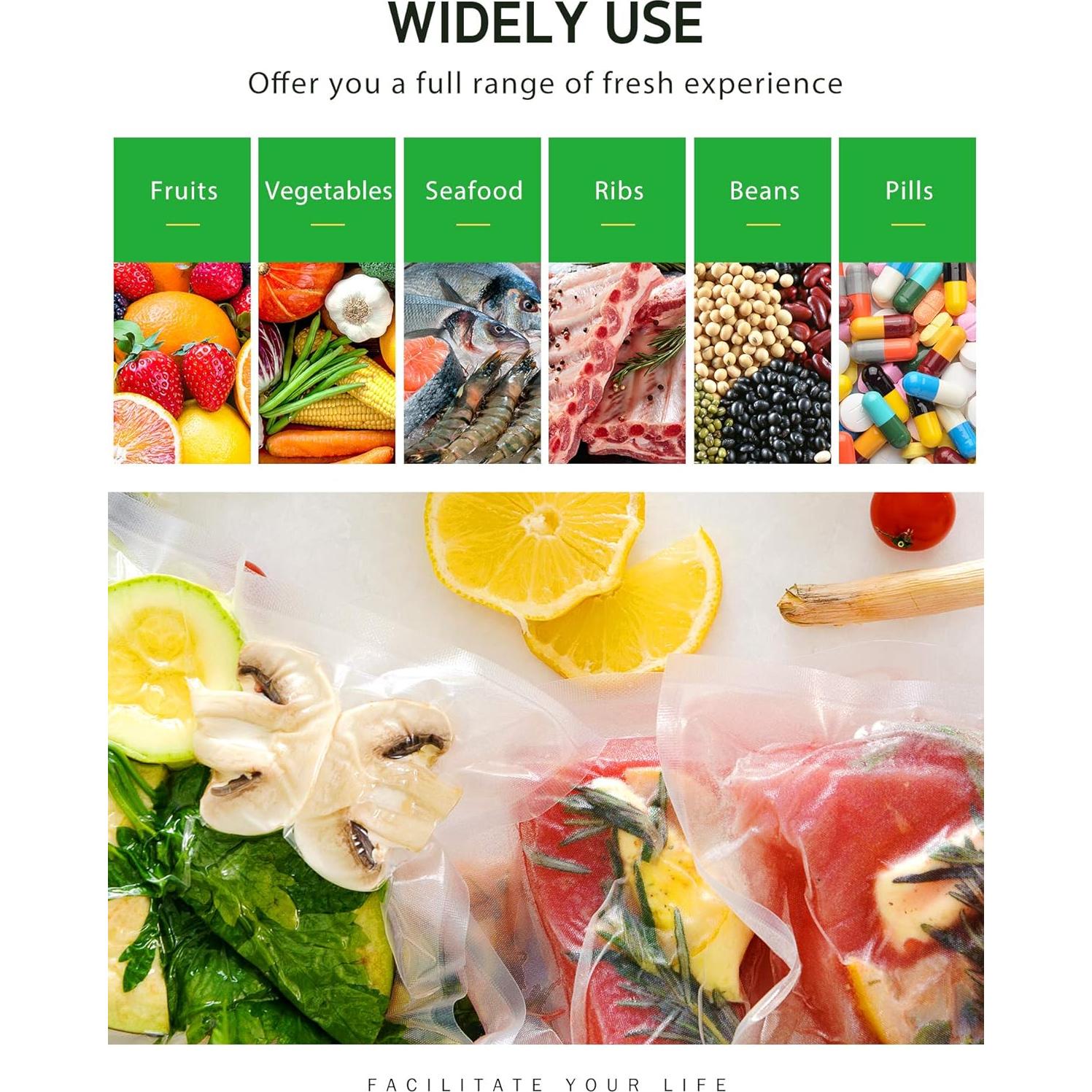 Bolsas de Sellado al Vacío Syntus, 6 Rollos 20m y 8m