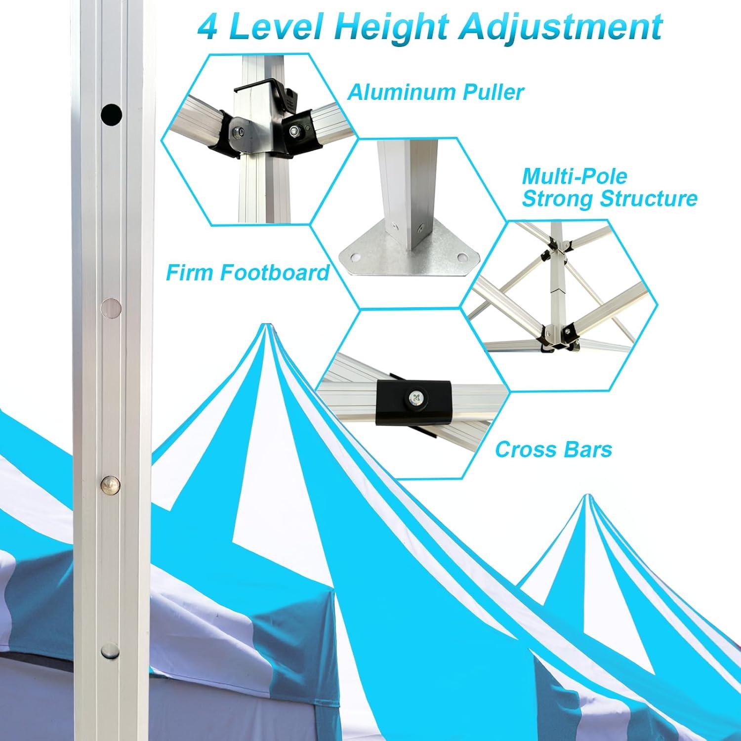 Carpa Personalizada 10x10 Hillicon Impermeable UV