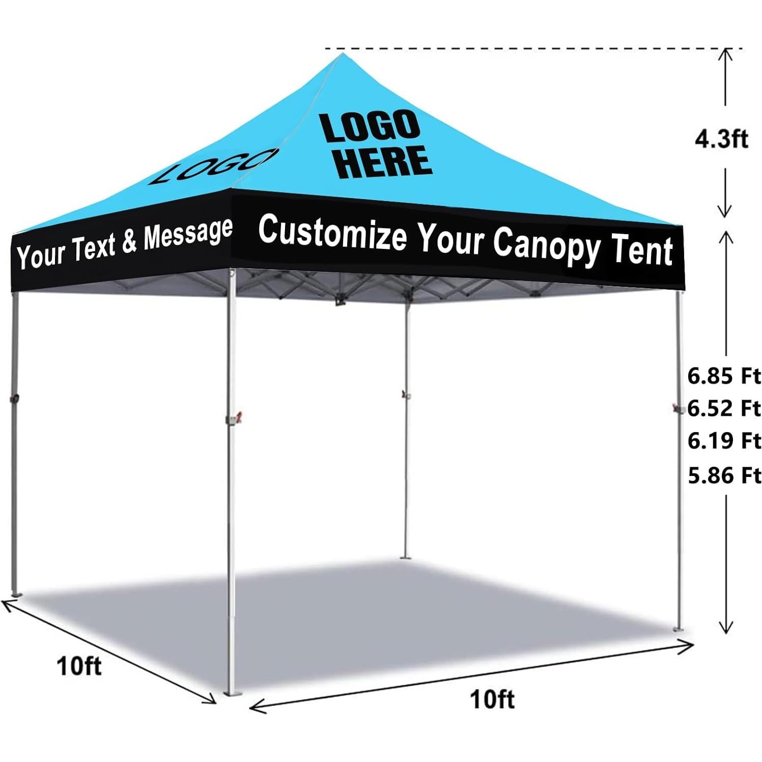 Carpa Personalizada 10x10 Hillicon Impermeable UV