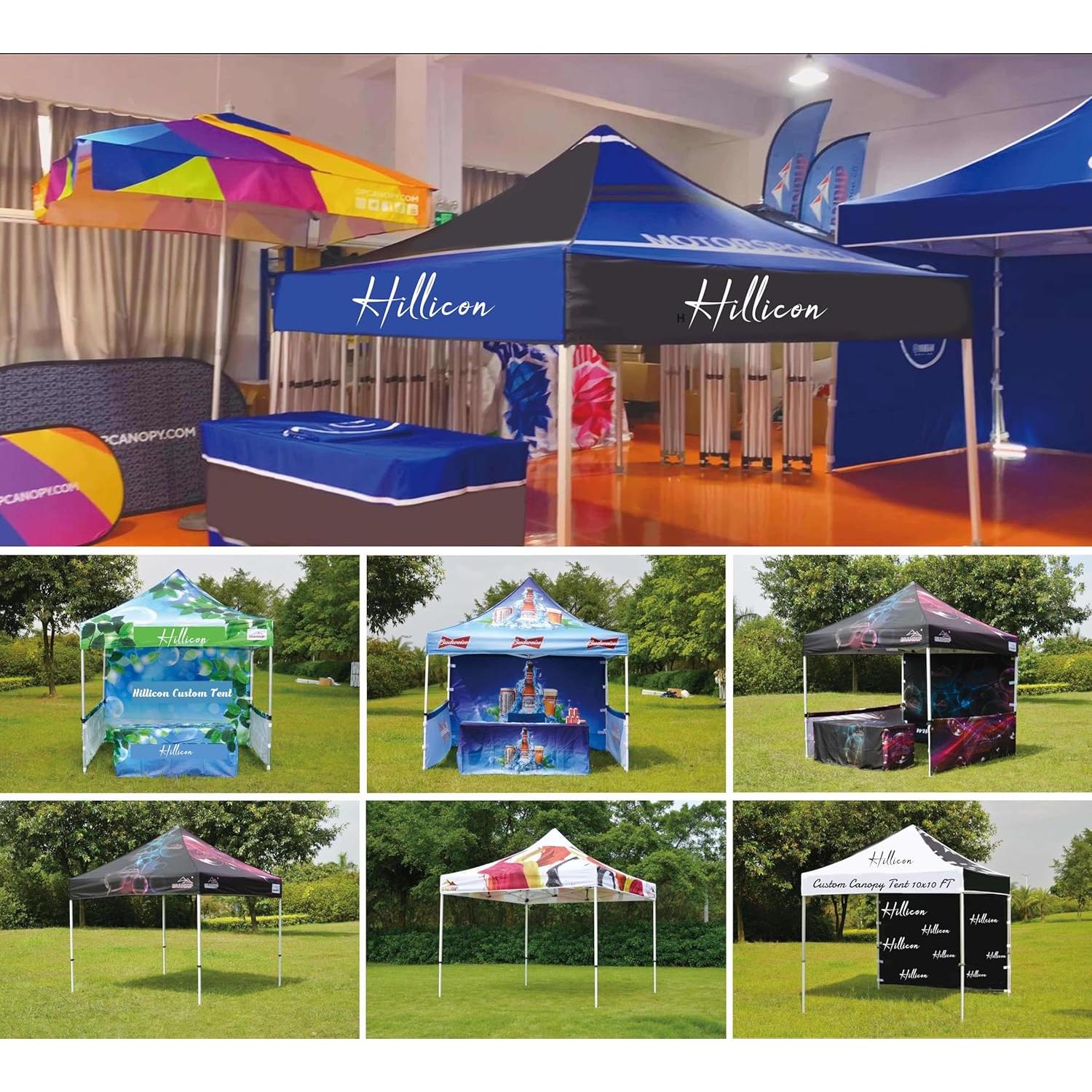 Carpa Personalizada 10x10 Hillicon Impermeable UV