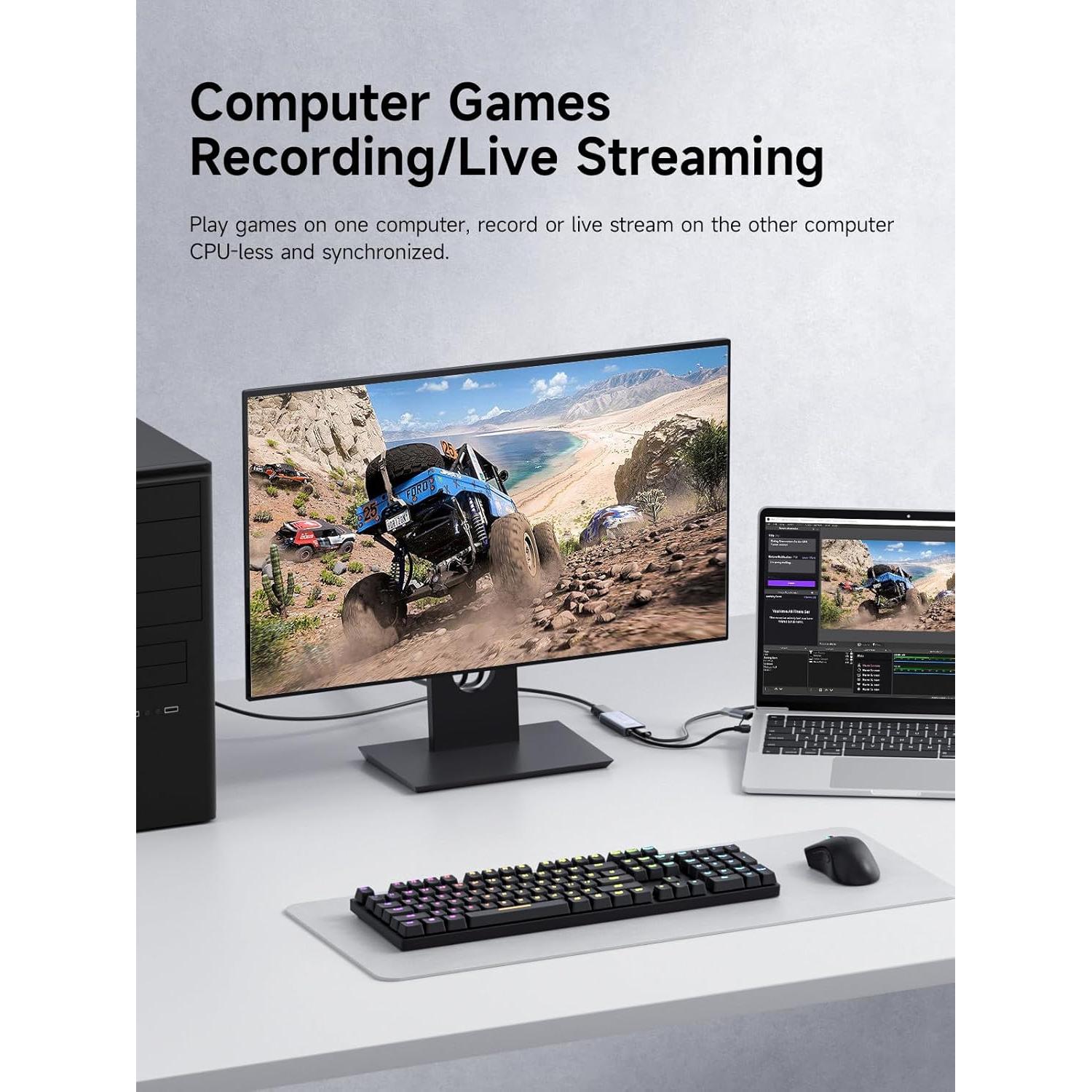 Hagibis Tarjeta Captura Video USB 3.0 1080P 60fps UHC07P