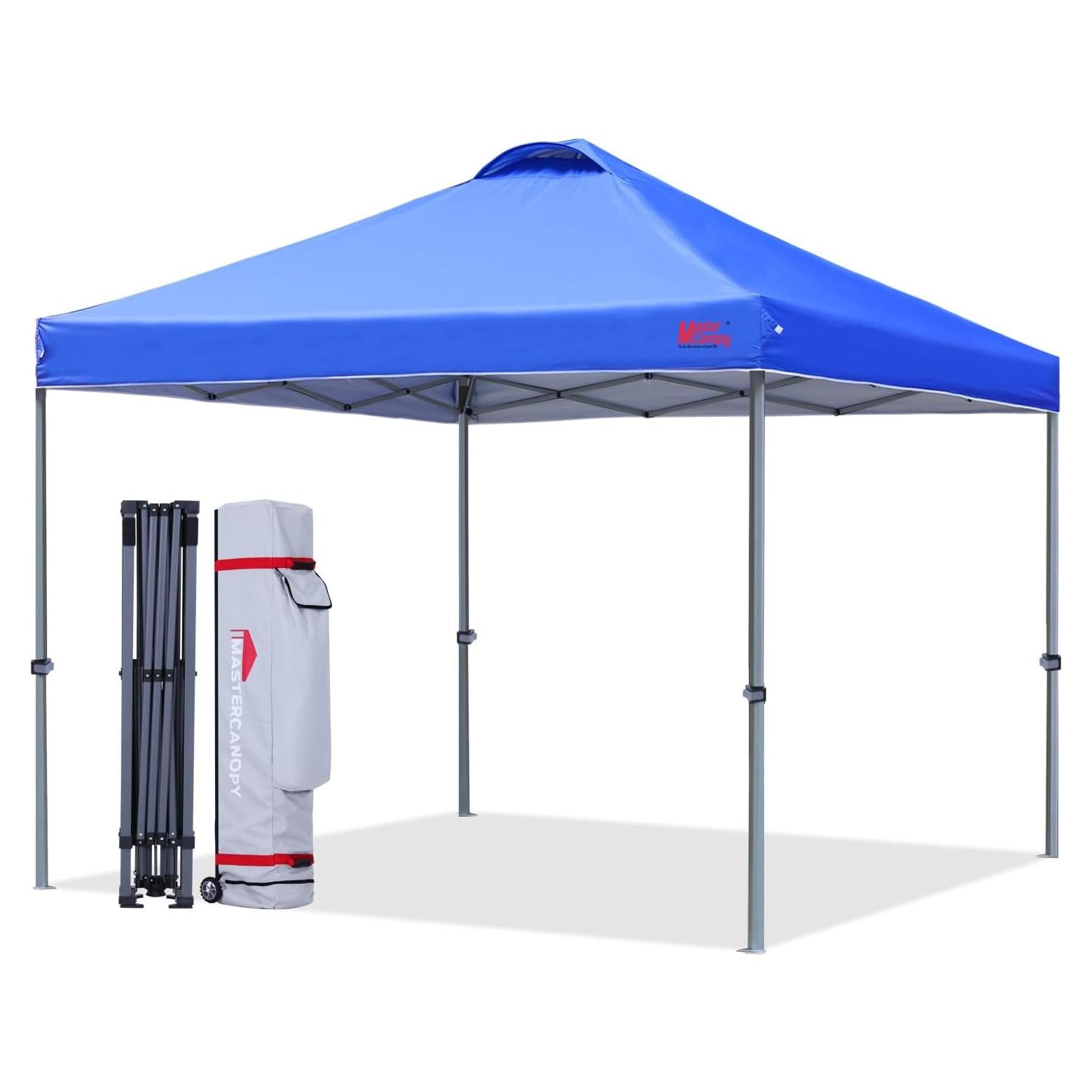 Carpa Plegable MASTERCANOPY 3.66x3.66m Azul Resistente UV