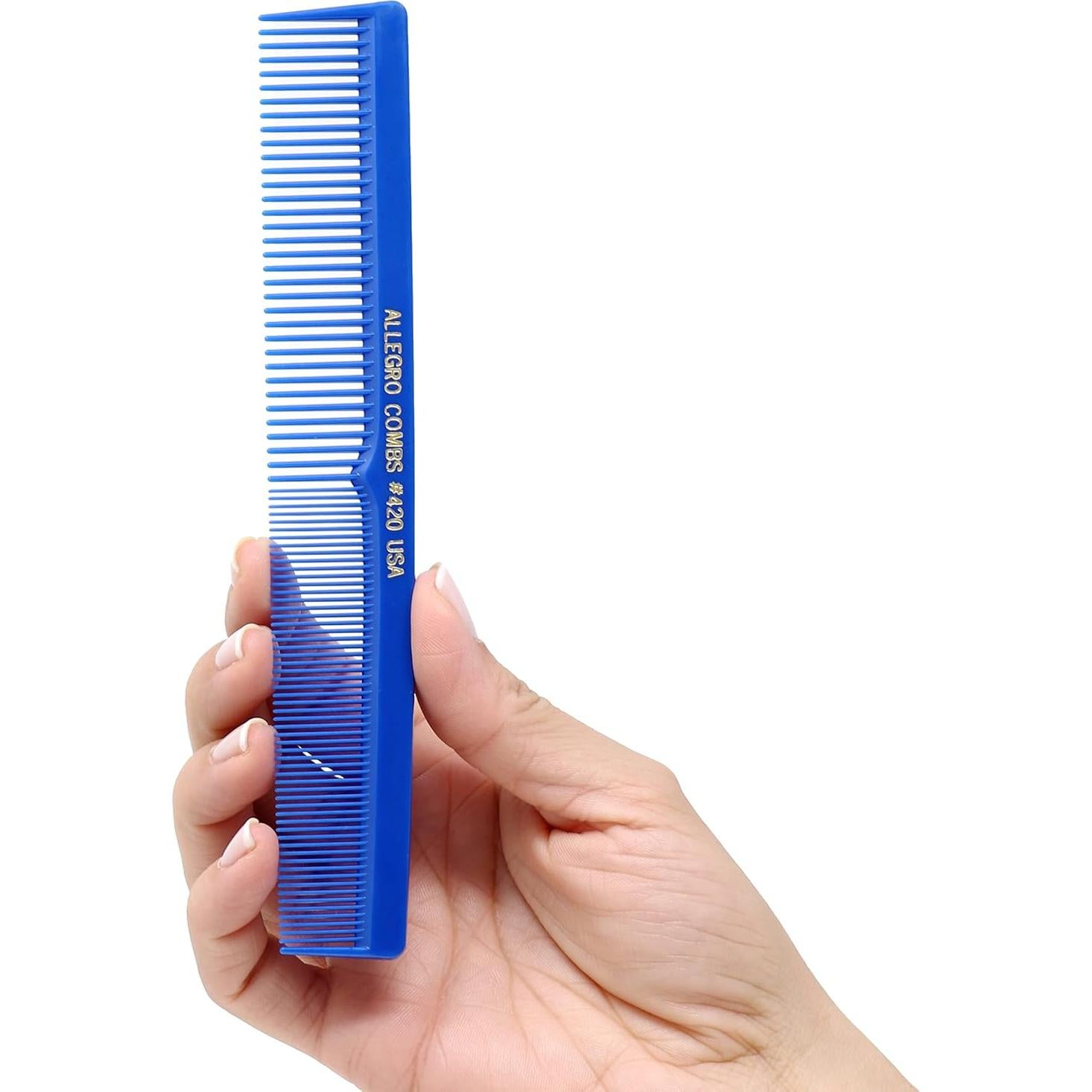 Peines de Peluquería Allegro Combs 420 - 6 Piezas Azul