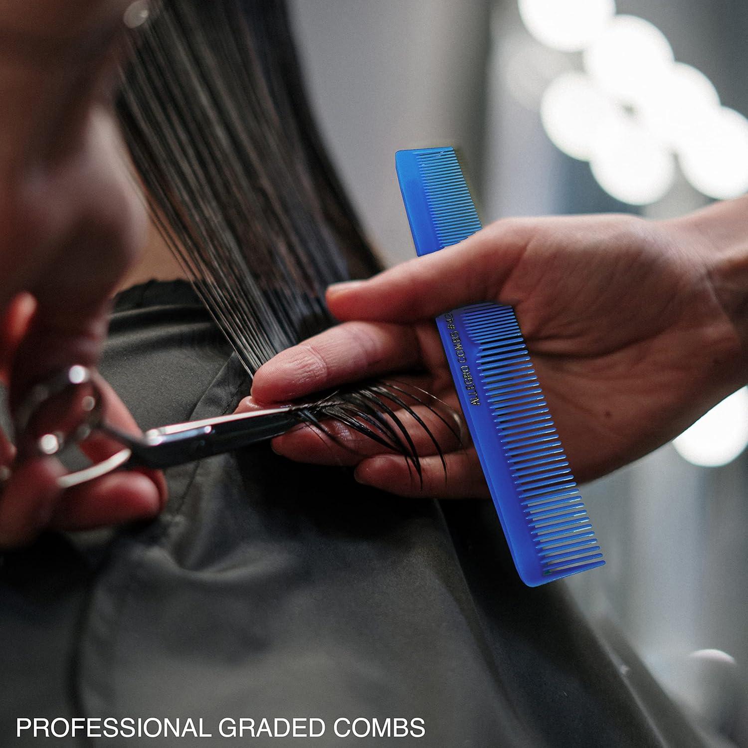 Peines de Peluquería Allegro Combs 420 - 6 Piezas Azul