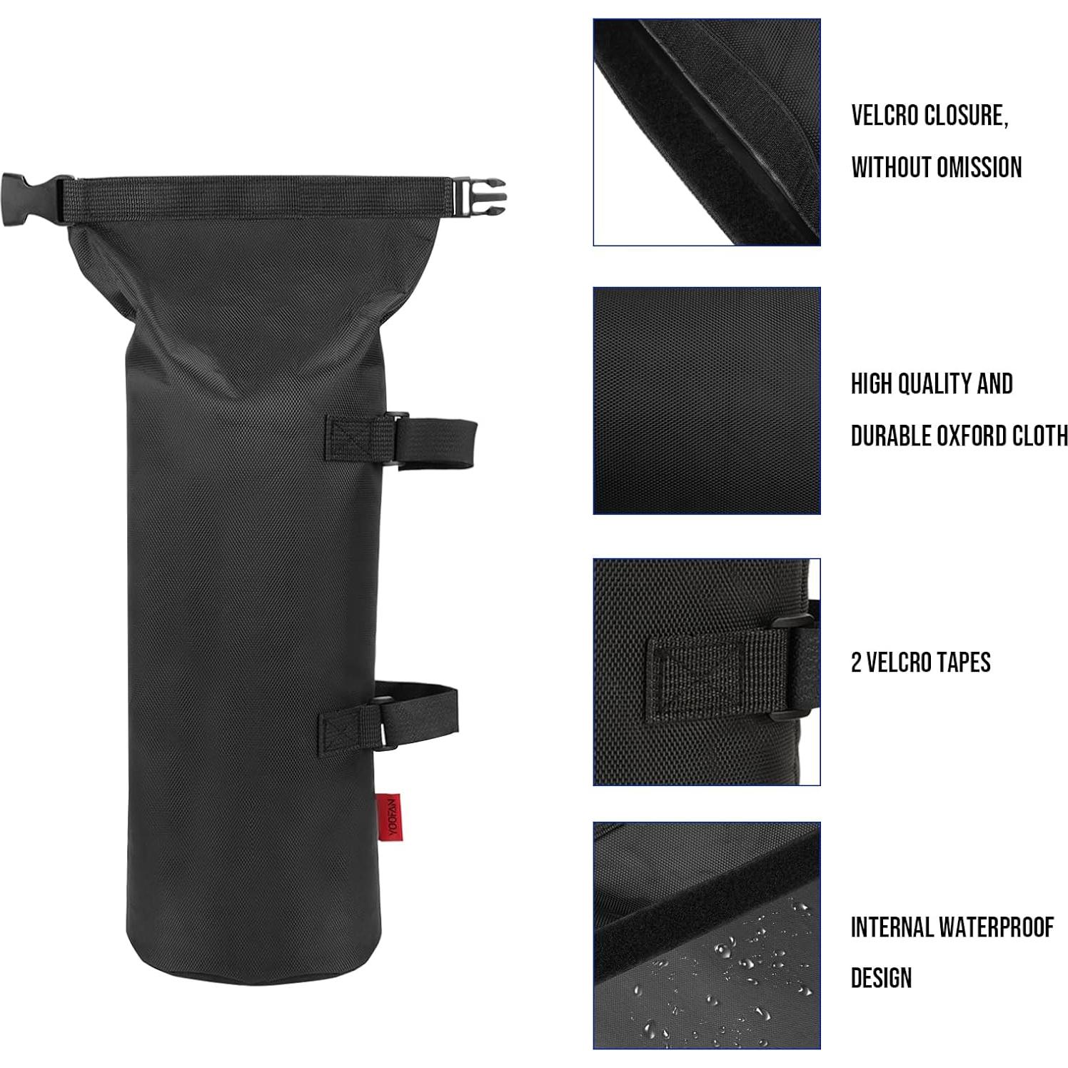 YOOFAN Heavy Duty Sand Bags for Canopy Legs (Set of 4) – 1680D Waterproof Oxford Fabric with Upgraded Hook & Loop Straps – Ideal Weights for Tent, Gazebo, Bounce House