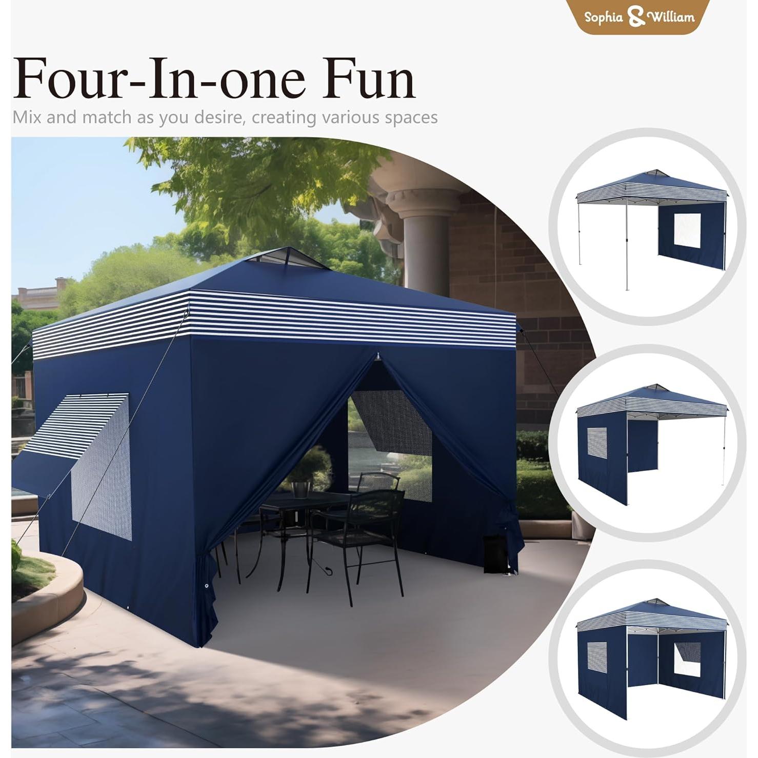 Tienda de Dosel Pop Up Sophia & William 3.05x3.05m UPF50+