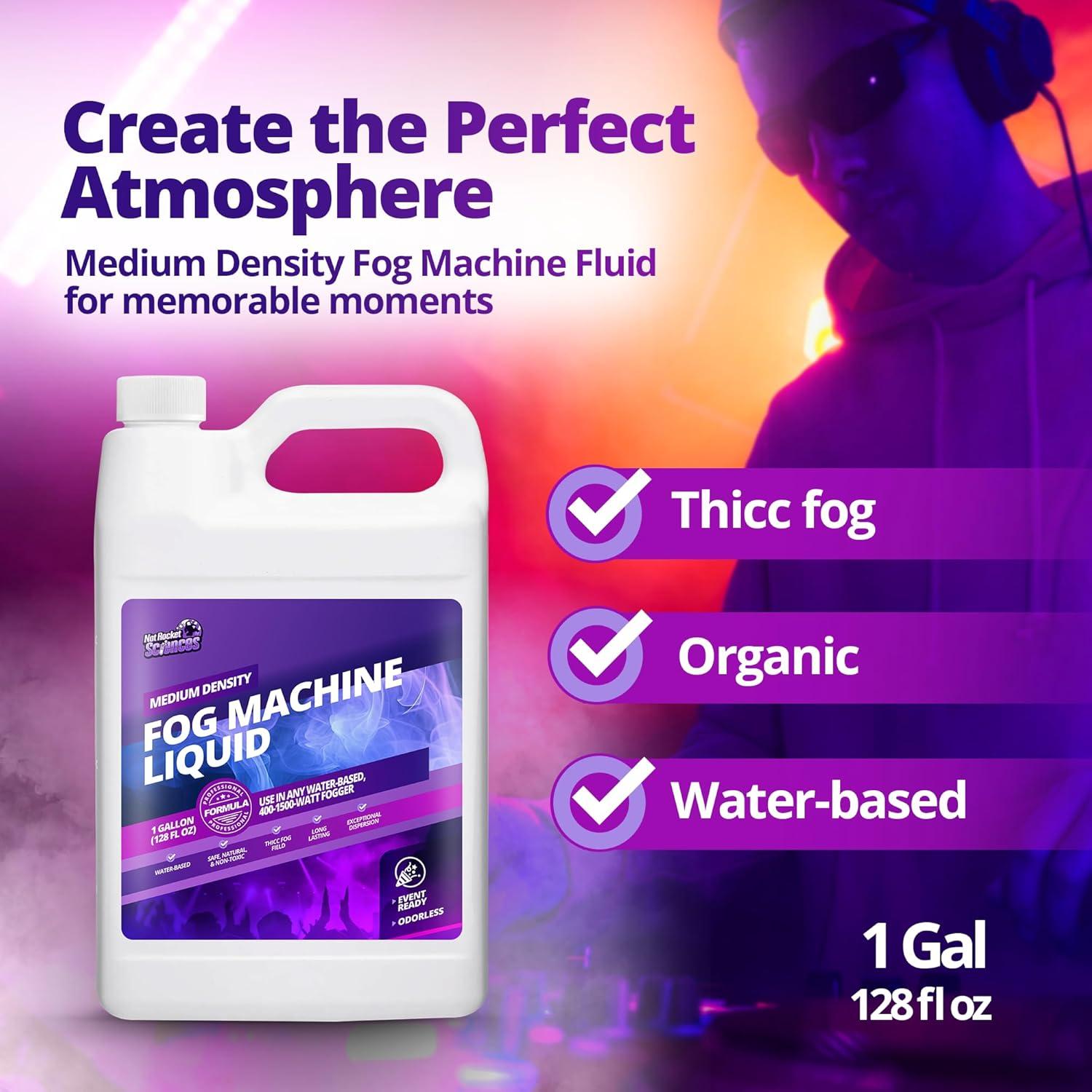 Líquido para Máquina de Niebla - 1 Galón - Densidad Media