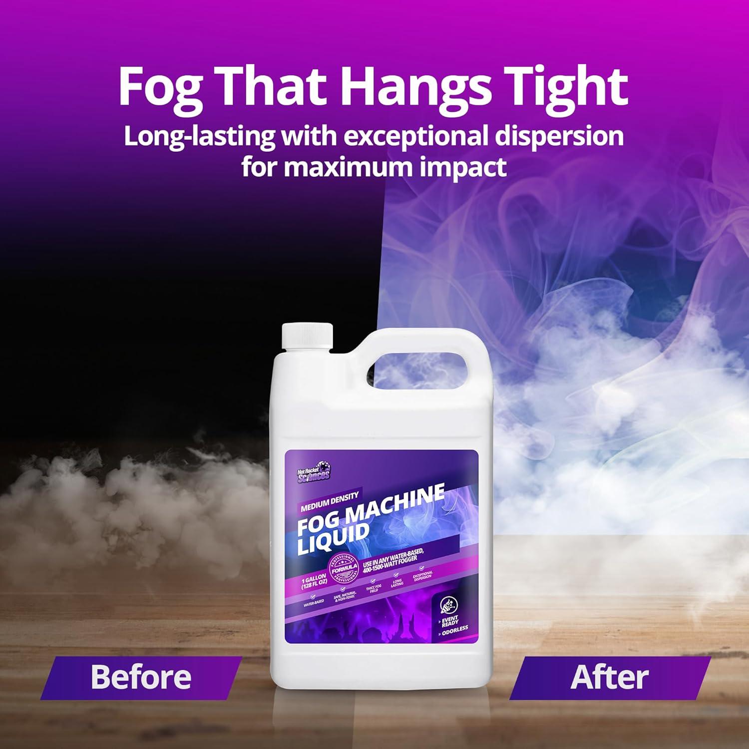 Líquido para Máquina de Niebla - 1 Galón - Densidad Media