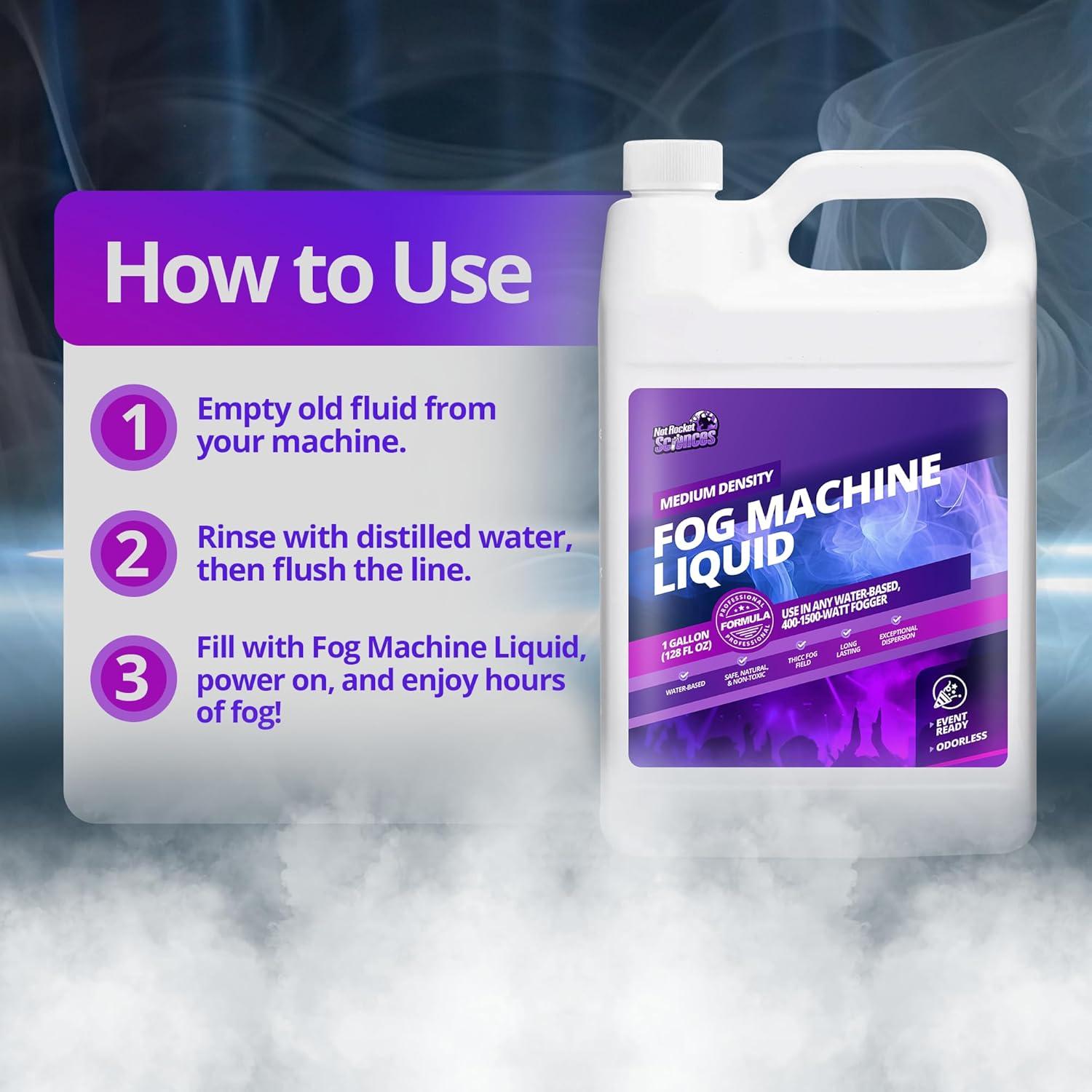 Líquido para Máquina de Niebla - 1 Galón - Densidad Media