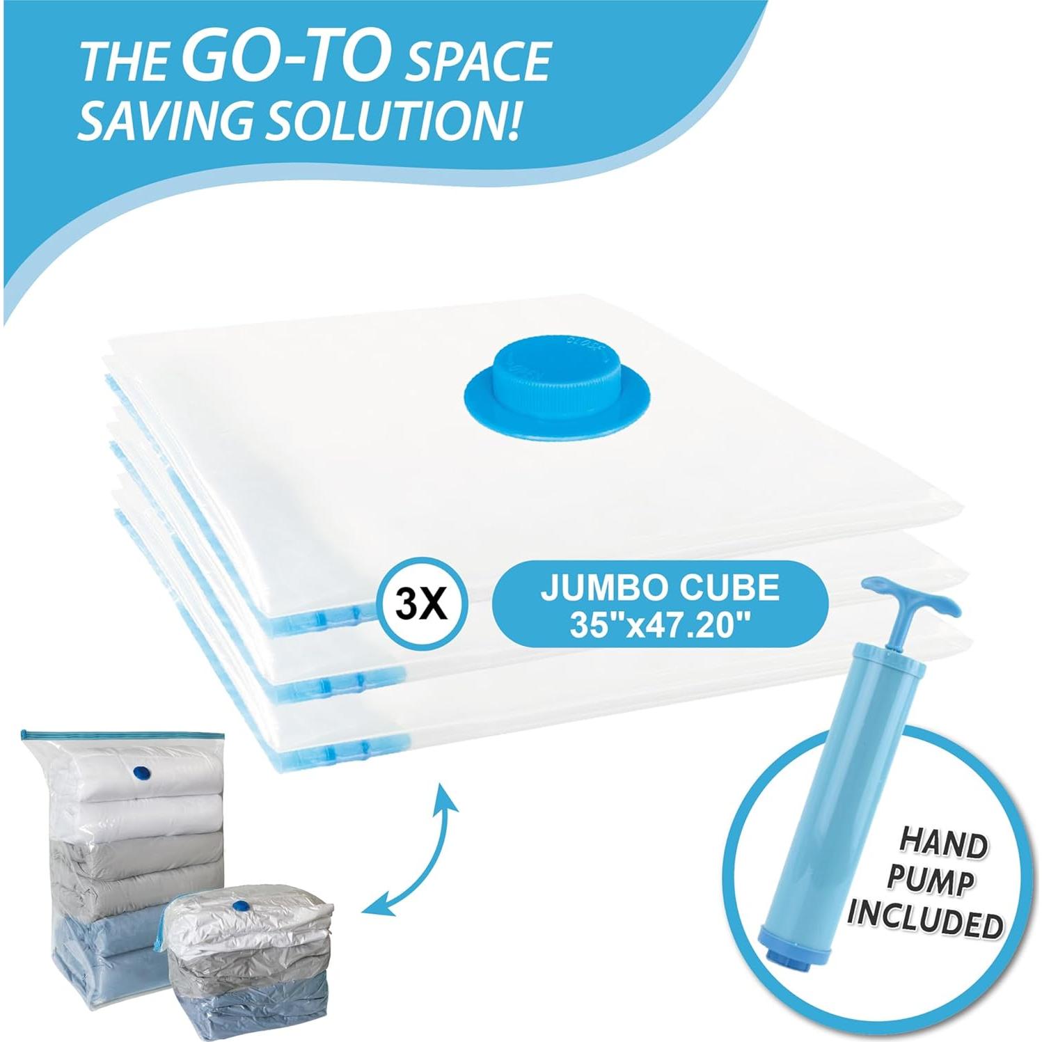 Paquete de 3 bolsas al vacío jumbo Cozy Essential 39x31 cm