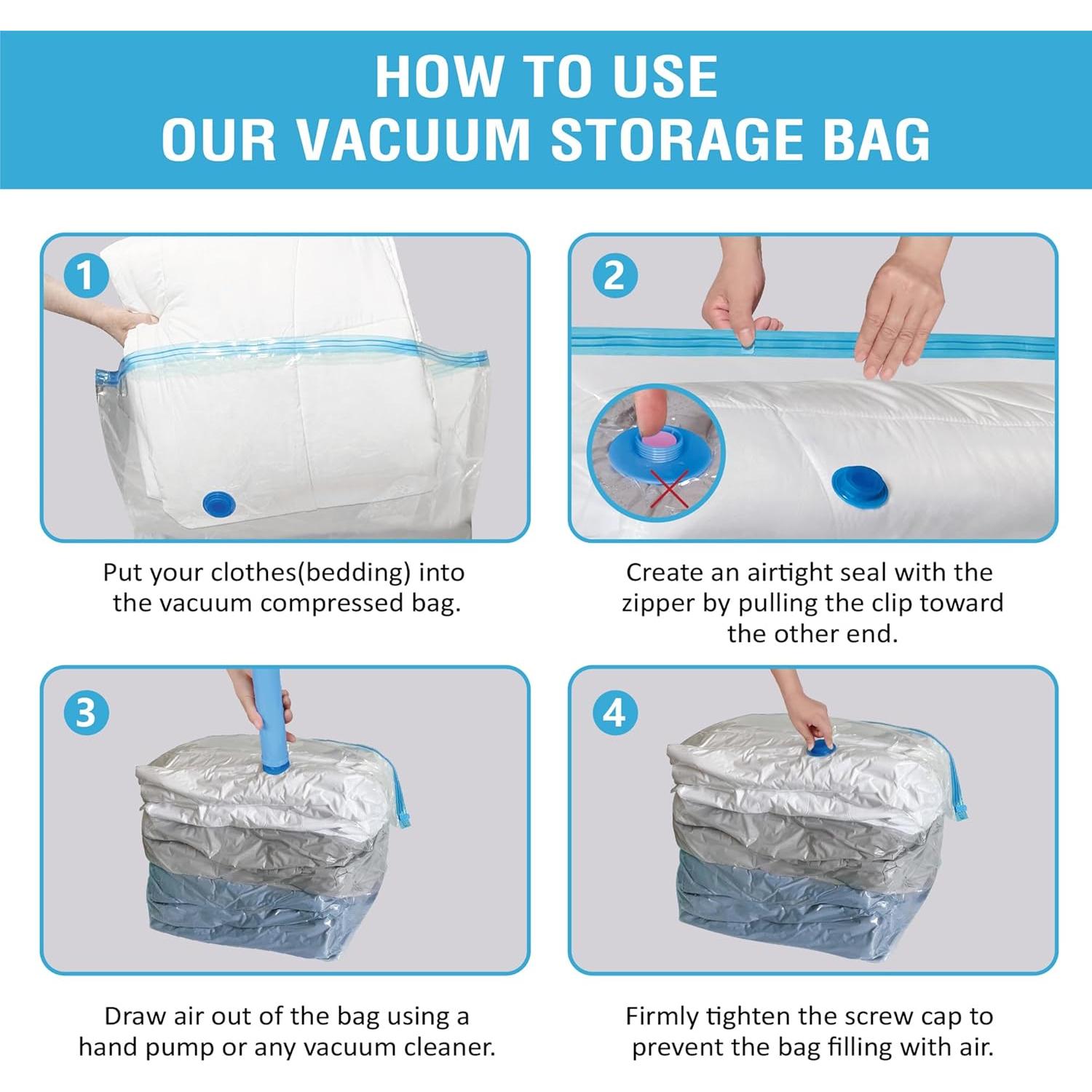 Paquete de 3 bolsas al vacío jumbo Cozy Essential 39x31 cm