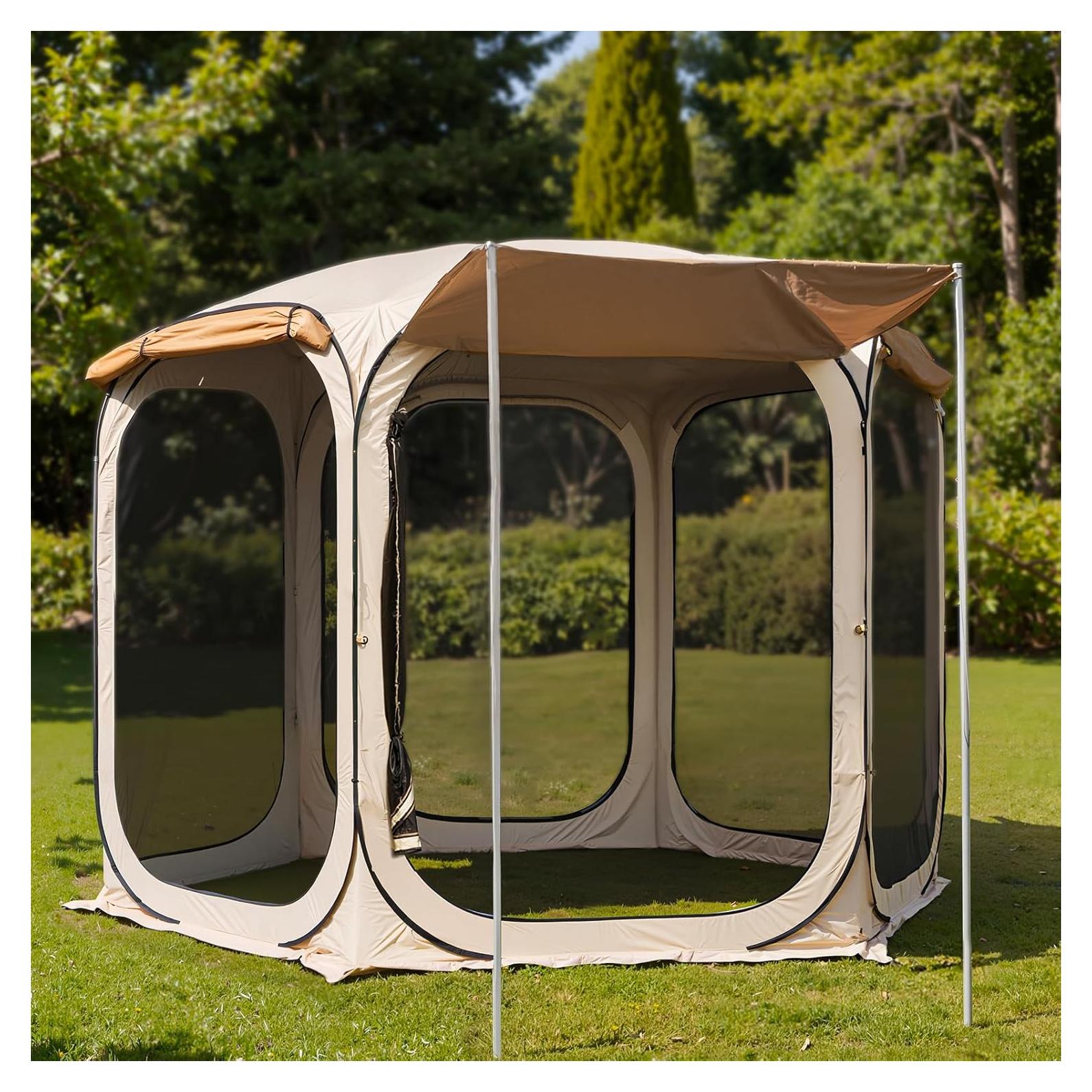 Carpa Plegable East Oak 3.66x3.66m con Malla y Bolsa de Transporte