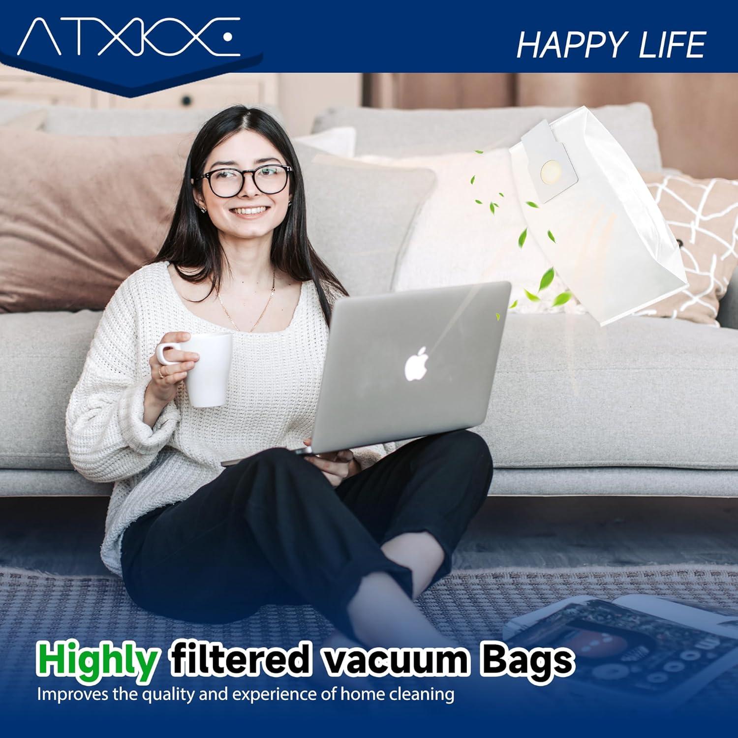 6 Bolsas de Reemplazo para Aspiradora Kenmore Tipo O ATXKXE