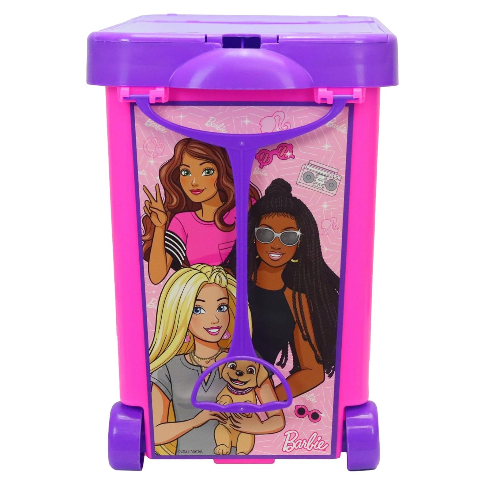 Contenedor Rodante de Almacenamiento Barbie 45.7x22.9x34.3cm