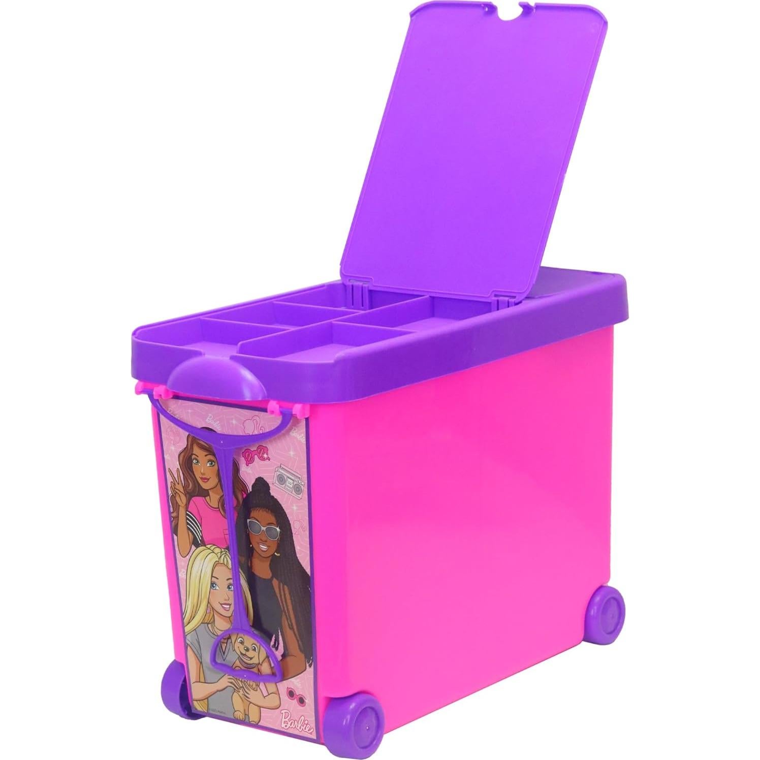 Contenedor Rodante de Almacenamiento Barbie 45.7x22.9x34.3cm