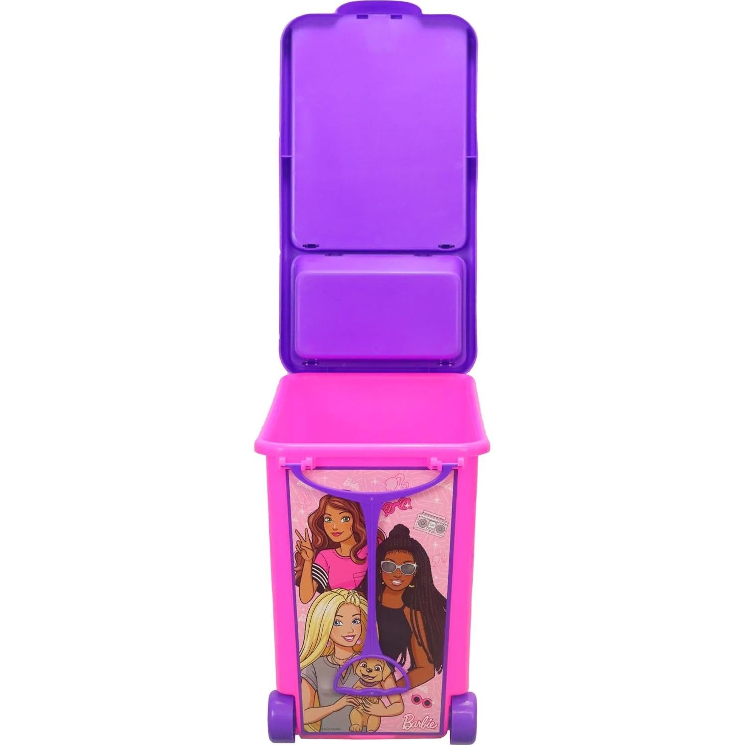 Contenedor Rodante de Almacenamiento Barbie 45.7x22.9x34.3cm