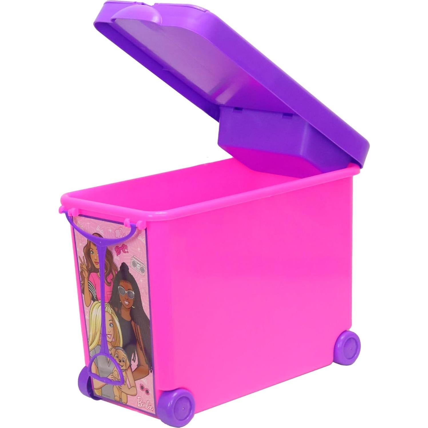 Contenedor Rodante de Almacenamiento Barbie 45.7x22.9x34.3cm