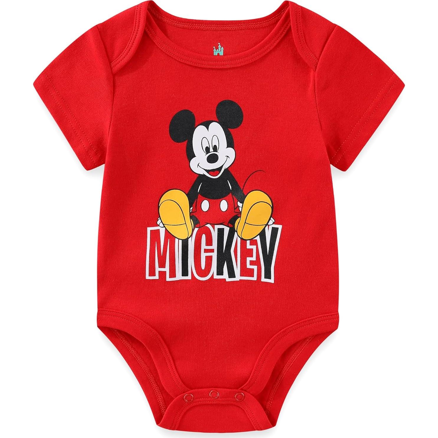 Conjunto de 5 Bodies Disney para Bebés - Mickey, Simba, Pooh
