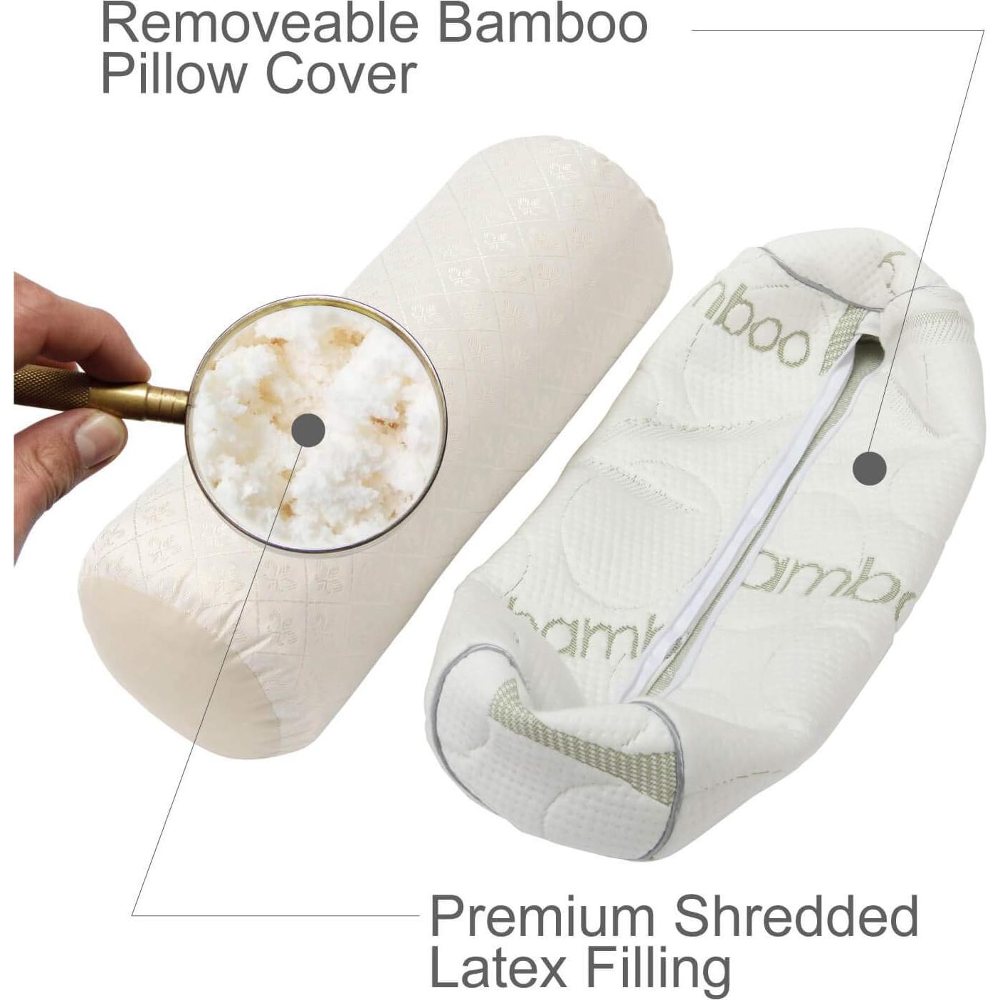 Almohada Cilíndrica Kingnex 45.72x15.24 cm Ajustable