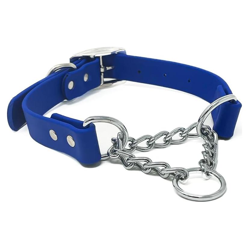 Collar Martingale Azul Regal Dog para Perros Pequeños - Biothane Impermeable