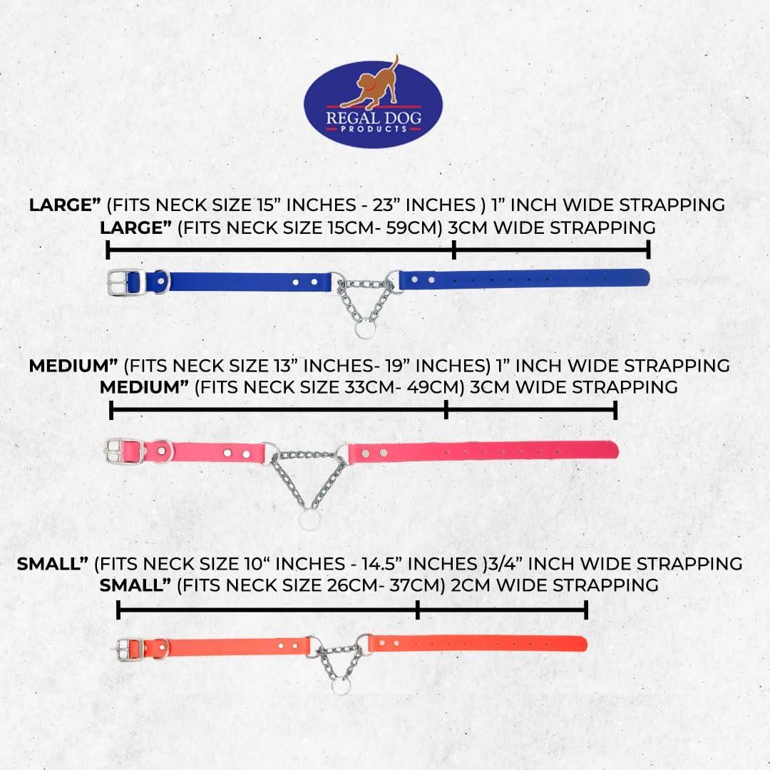 Collar Martingale Azul Regal Dog para Perros Pequeños - Biothane Impermeable