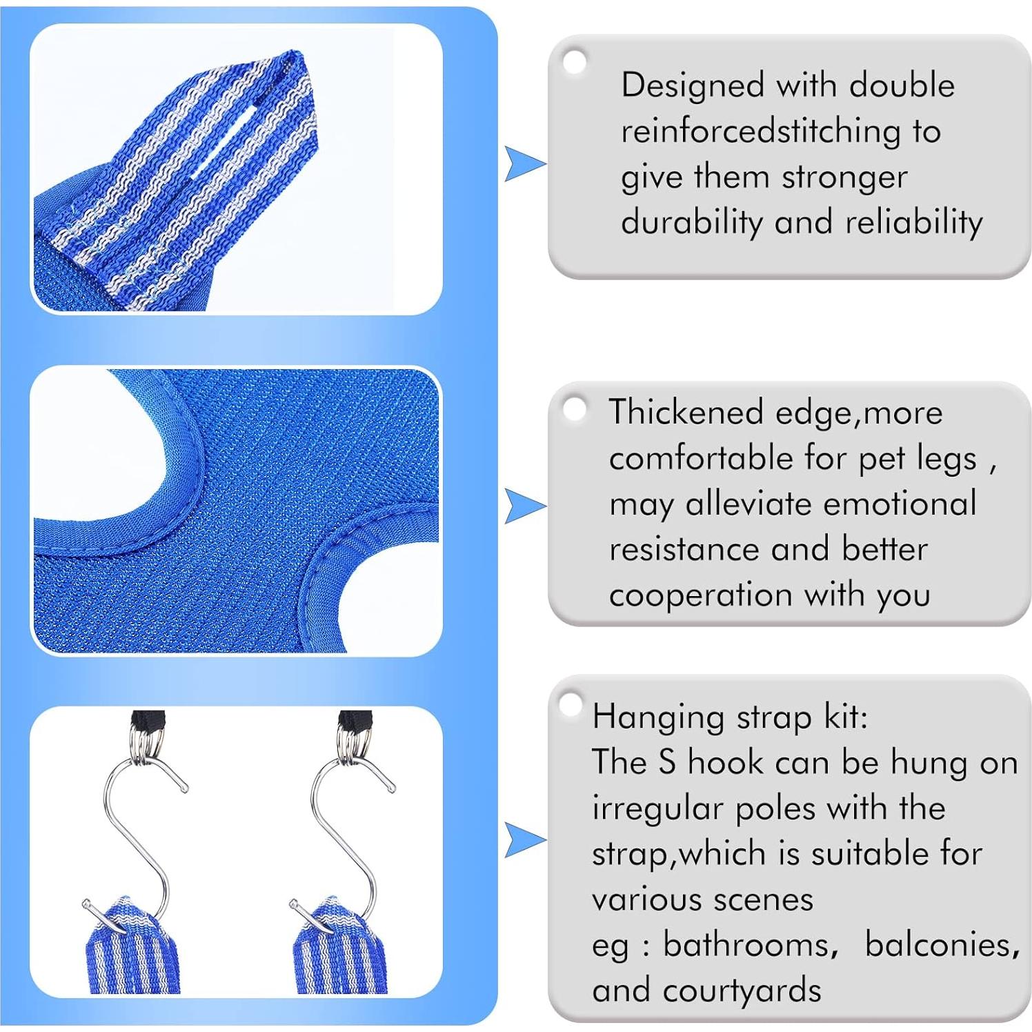 Hamaca de Aseo para Mascotas Ferraycle 14 en 1 Azul