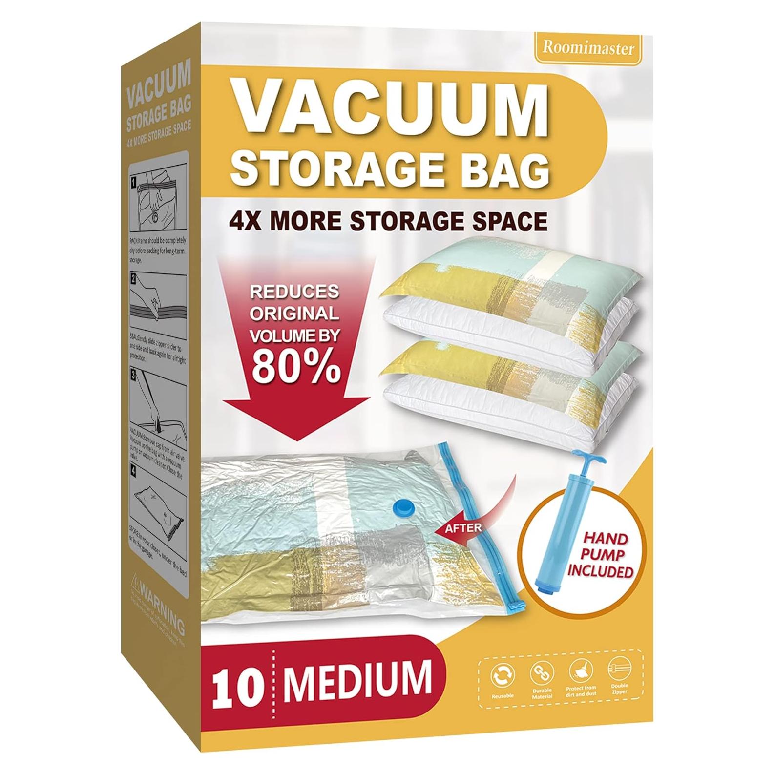 Bolsas de Almacenamiento Roomimaster 10 Medianas al Vacío