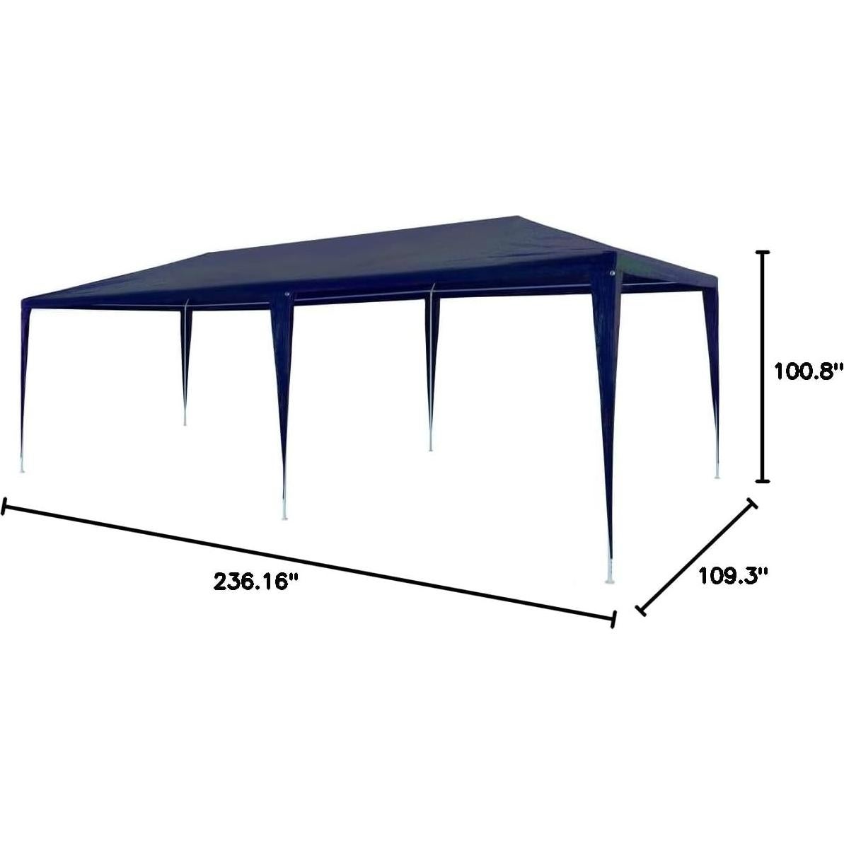 Pabellón de Patio ZQQLVOO Carpa Fiesta Azul 3.0m x 6.0m