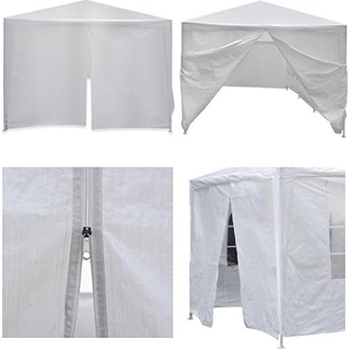 ZenStyle 10'x30' Large Outdoor Canopy Party Tent Wedding Tent with 6 Removable Window Sidewalls & 2 Zippered Doorways Gazebo Storage Pavilion Canopy Carport, White