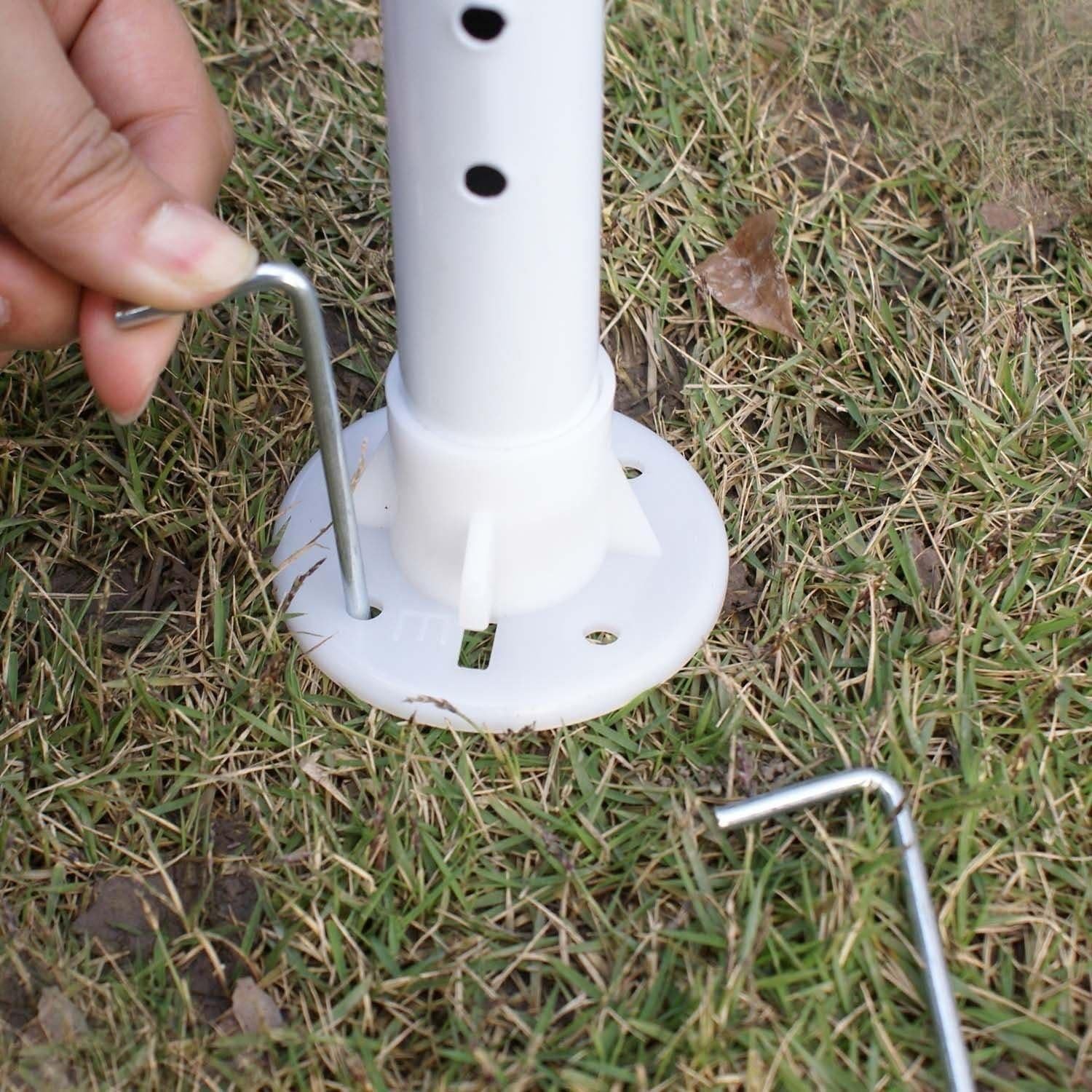 ZenStyle 10'x30' Large Outdoor Canopy Party Tent Wedding Tent with 6 Removable Window Sidewalls & 2 Zippered Doorways Gazebo Storage Pavilion Canopy Carport, White