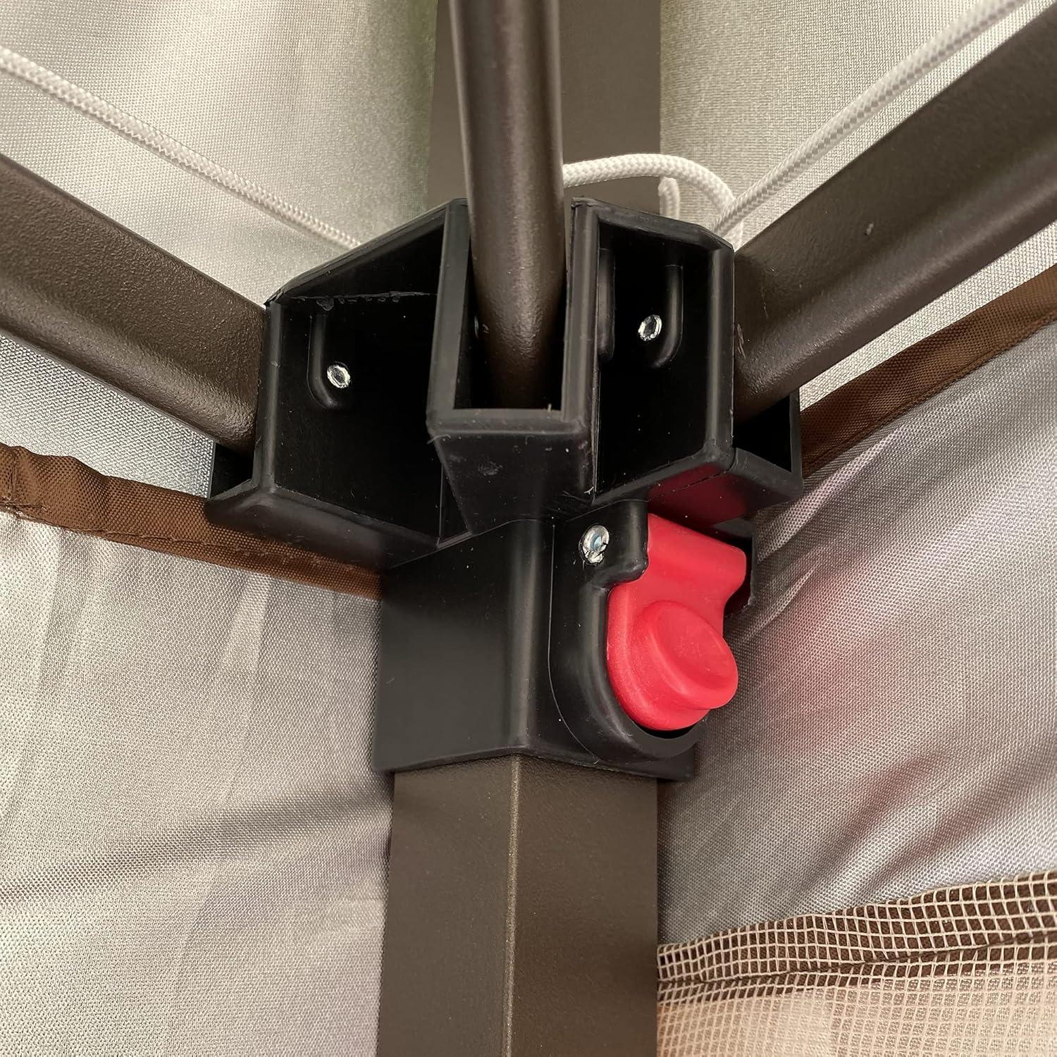 Gazebo Plegable CNchef 3.35x3.35m con Malla Desmontable