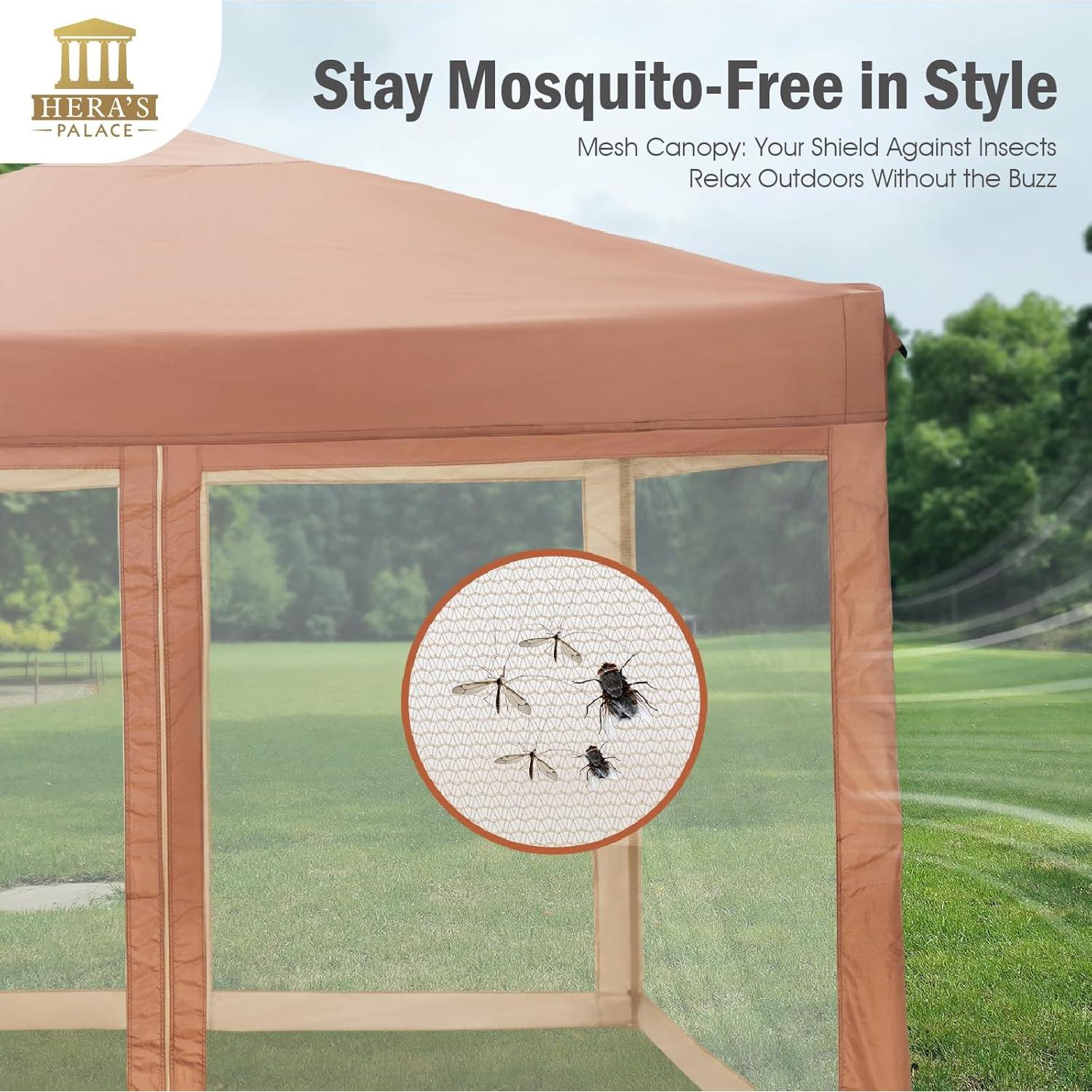 Carpa Plegable PALACIO DE HERA 3.05x3.05m con Mosquiteros