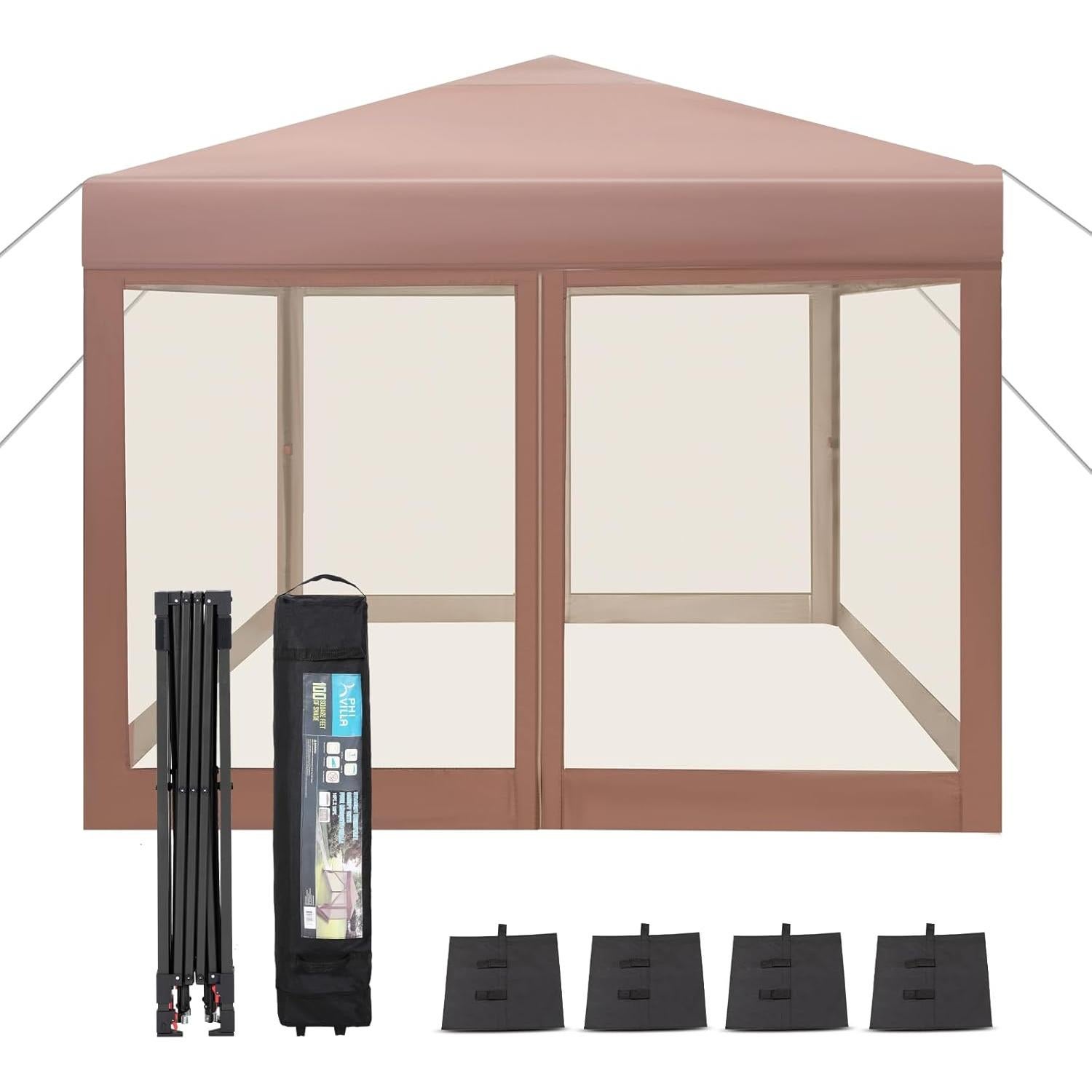 Carpa Plegable PALACIO DE HERA 3.05x3.05m con Mosquiteros