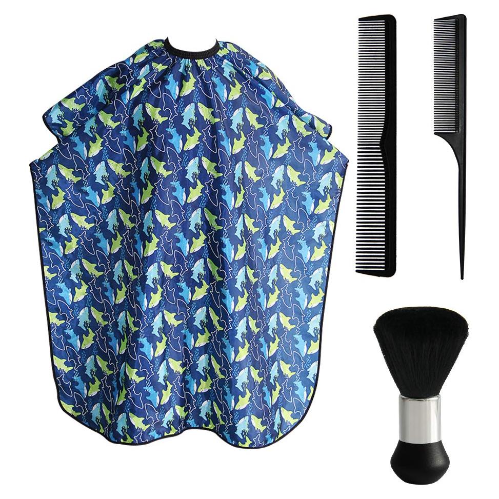 Capa de corte para niños Flagsky 120x100 cm delfín azul