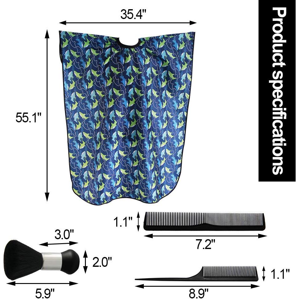 Capa de corte para niños Flagsky 120x100 cm delfín azul
