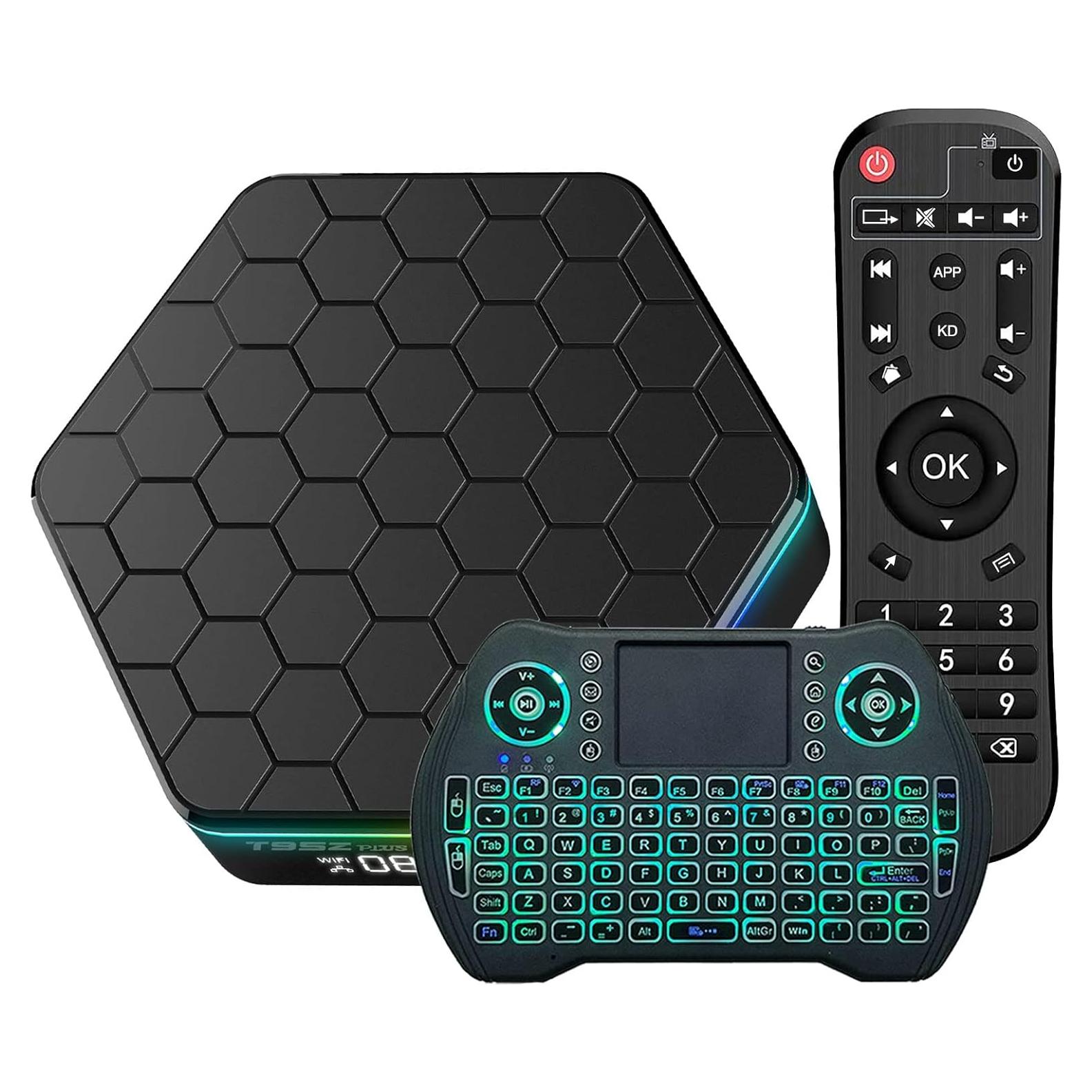 Android TV Box EASYTONE H618 12.0 4GB 64GB 6K con Teclado