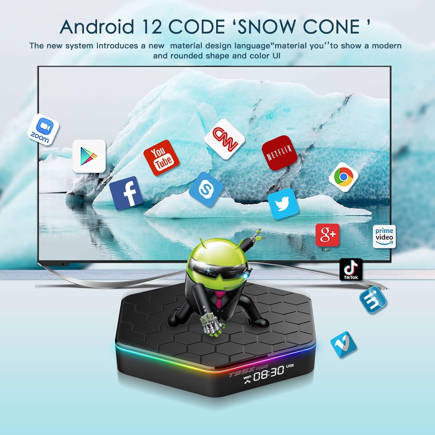 Android TV Box EASYTONE H618 12.0 4GB 64GB 6K con Teclado