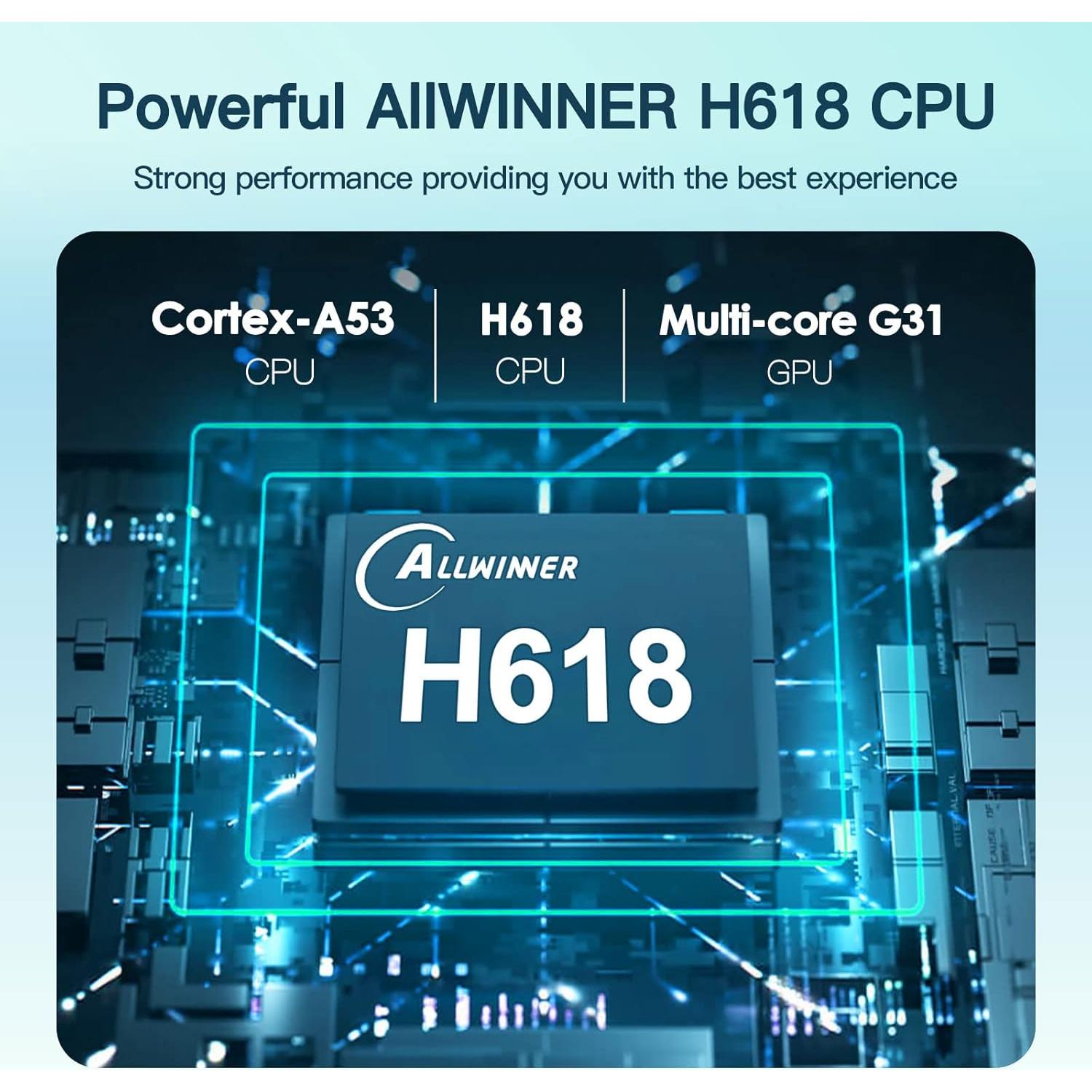 Android TV Box EASYTONE H618 12.0 4GB 64GB 6K con Teclado