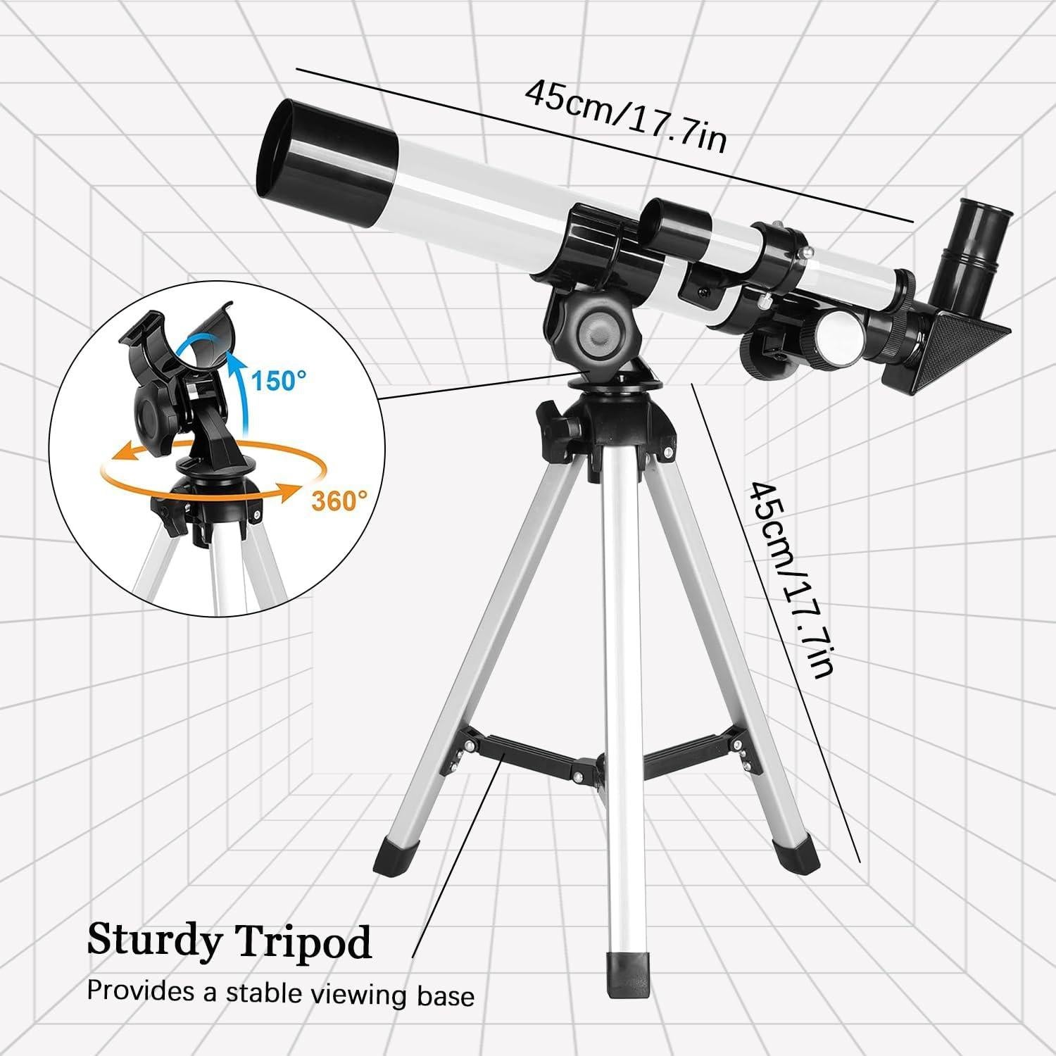Telescopio Astronómico Disdhdaaaas 40mm a Prueba de Agua