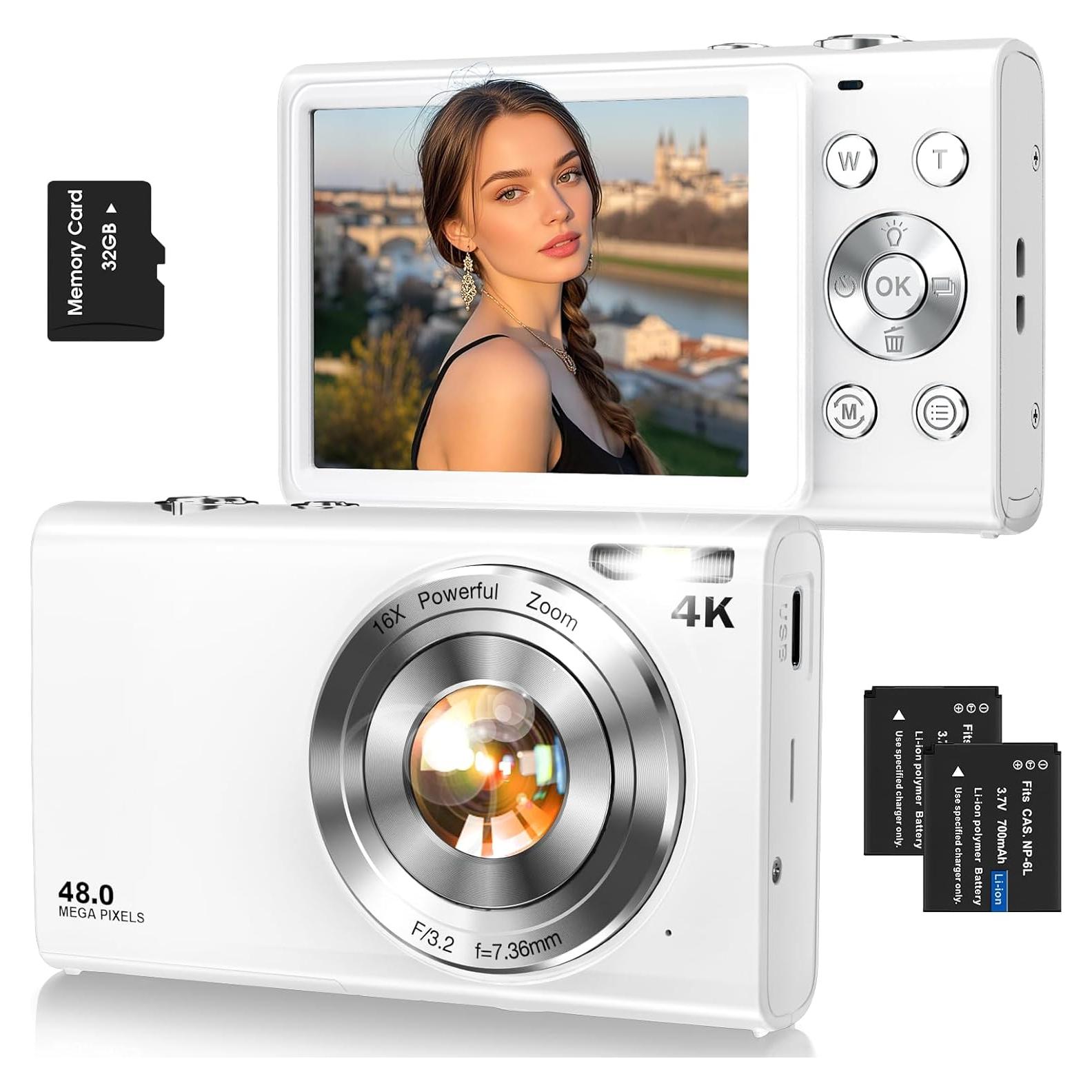 Cámara Digital Lecnippy DC402 48MP 4K Zoom 16X Compacta