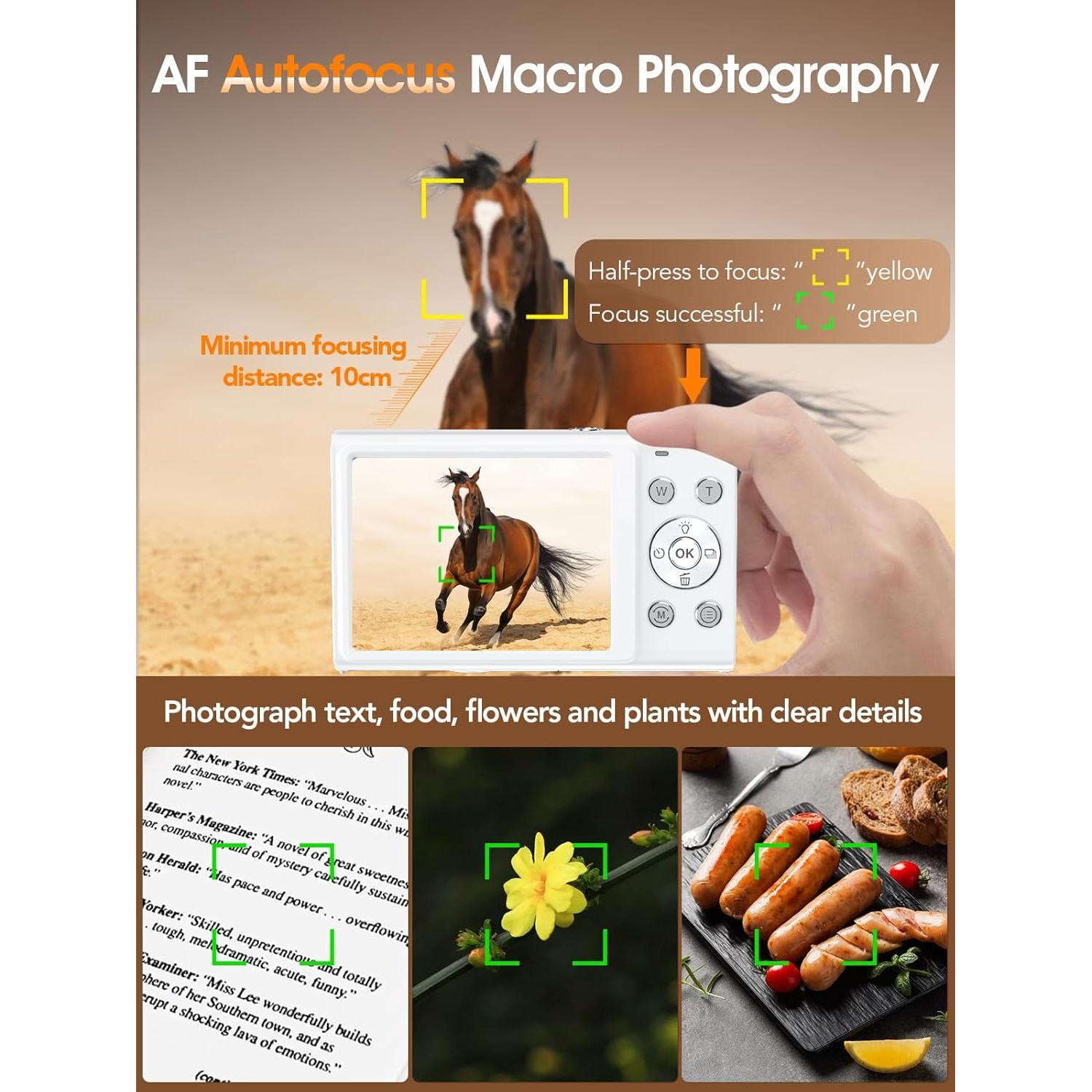 Cámara Digital Lecnippy DC402 48MP 4K Zoom 16X Compacta