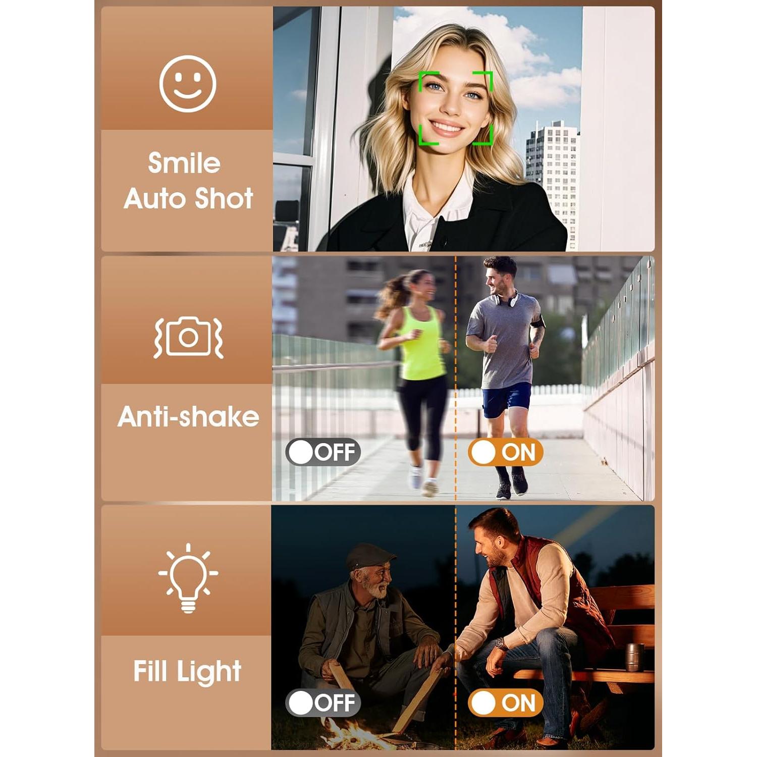Cámara Digital Lecnippy DC402 48MP 4K Zoom 16X Compacta