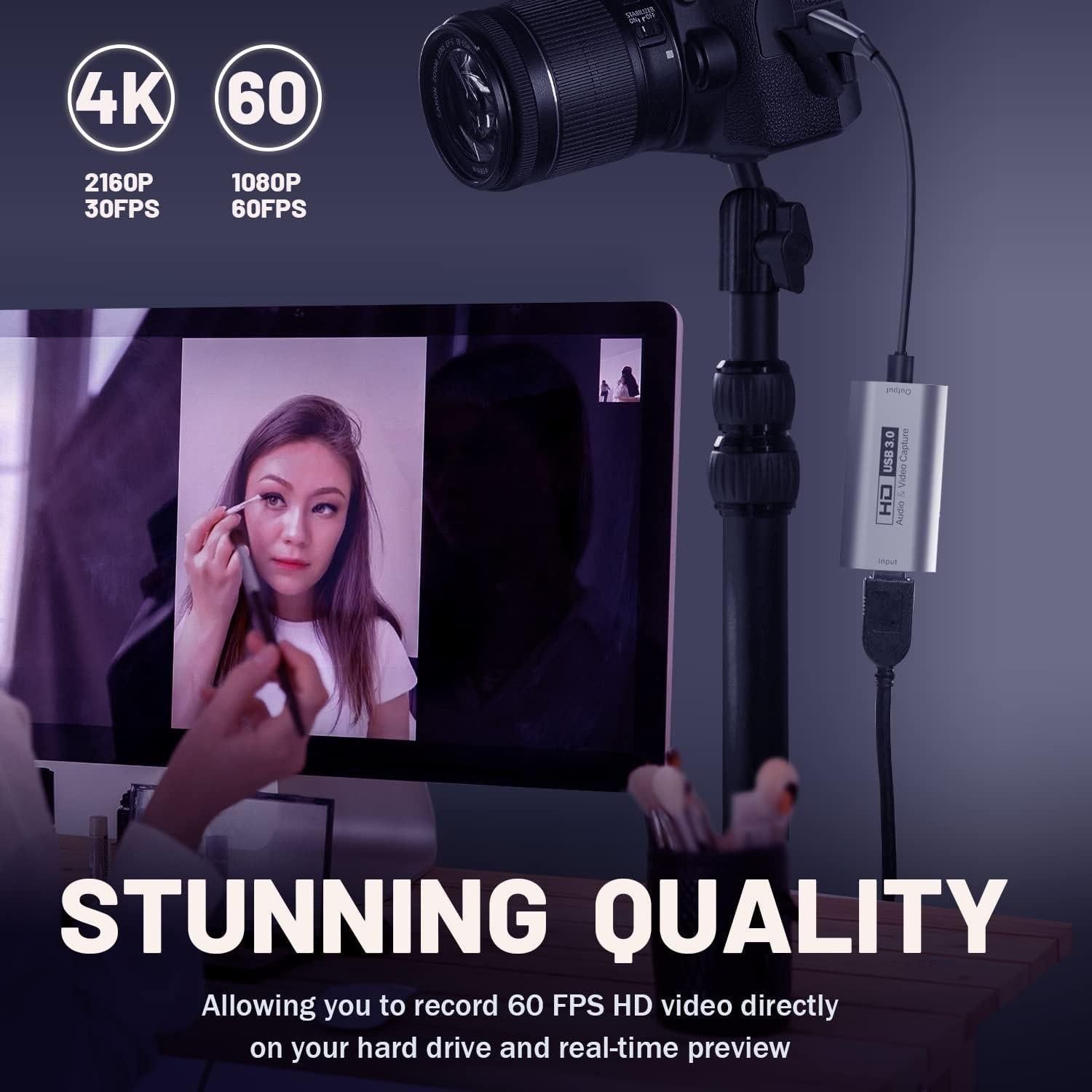 Tarjeta de Captura Guermok GVC-HDMI-USB3 4K 1080P 60FPS