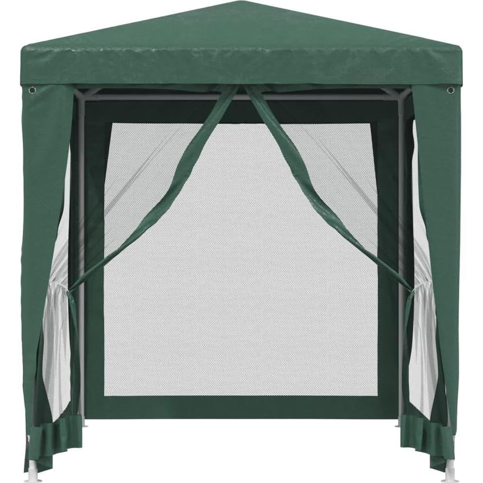 Party Tent with 4 Mesh Sidewalls Green 6.6'x6.6' HDPE,PopUp Gazebo Tent WaterResistant HDPE Canopy with Mesh Sidewalls for Outdoor Events Outdoor Structures, Outdoor Canopies, Gazebos