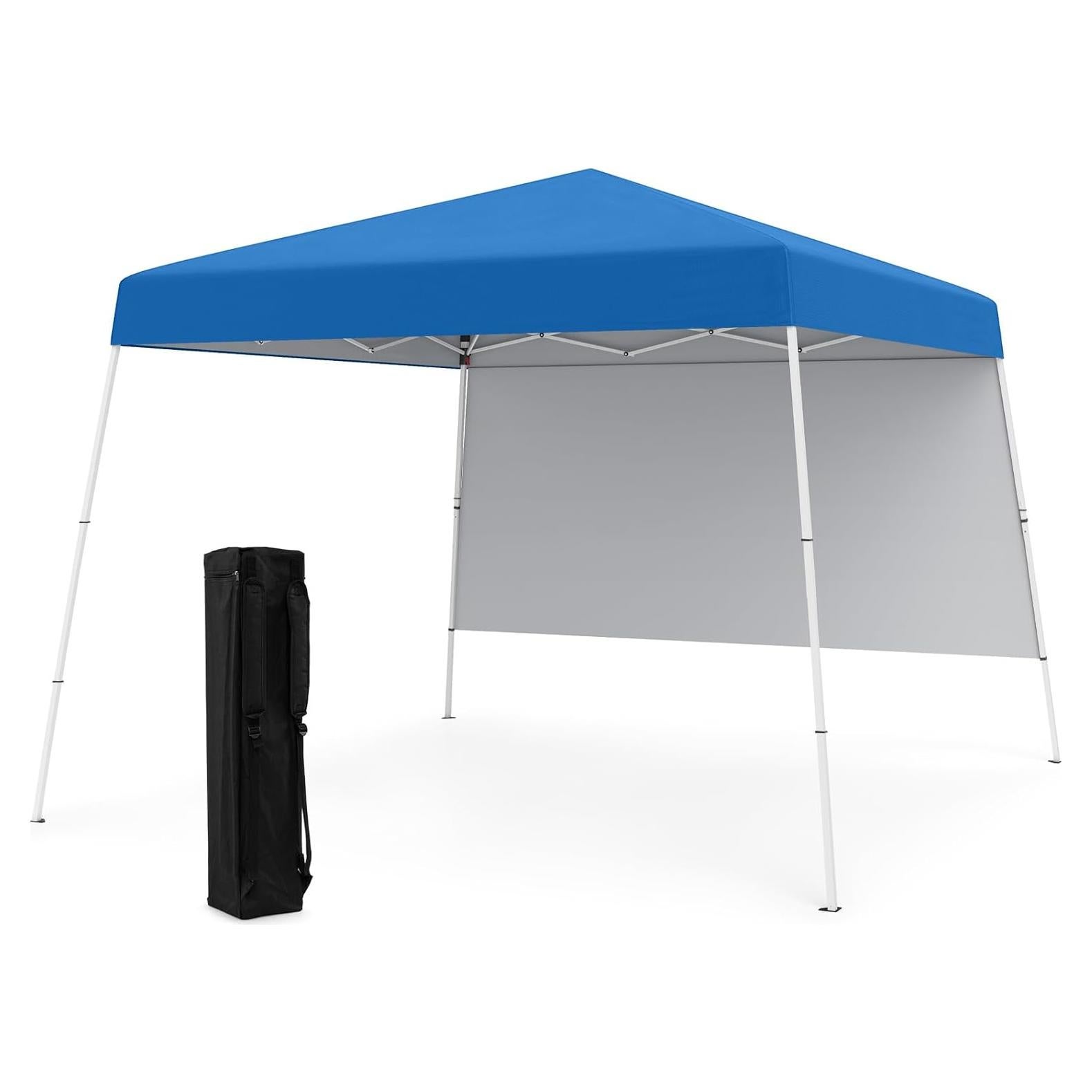 Carpa Plegable Goplus 3x3m con Pared Lateral UPF50+